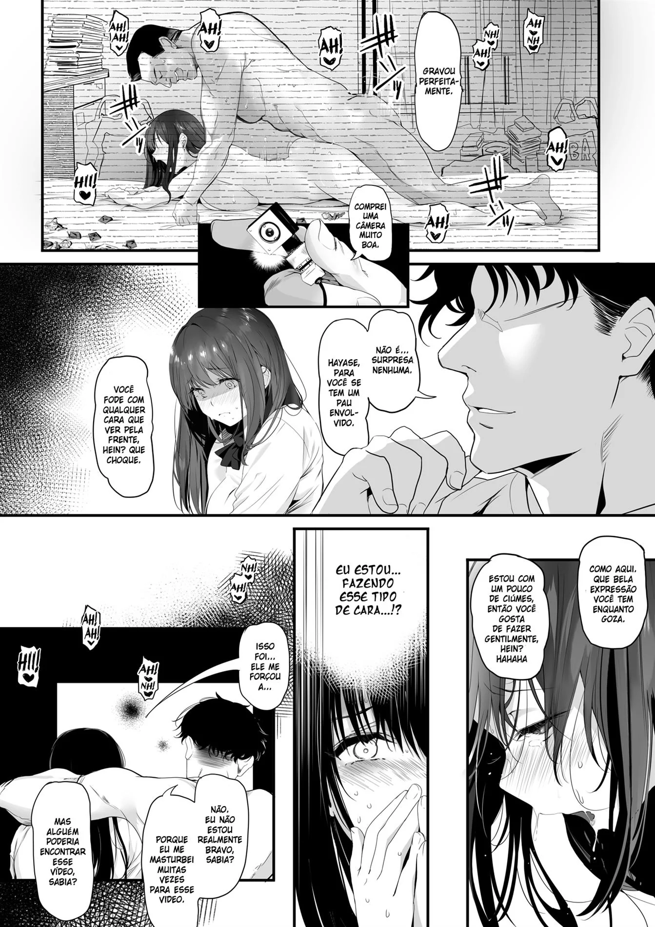 Novinha Transformada em Vaquinha Dando para Touro Gigante em Hentai HQ Brasileiro