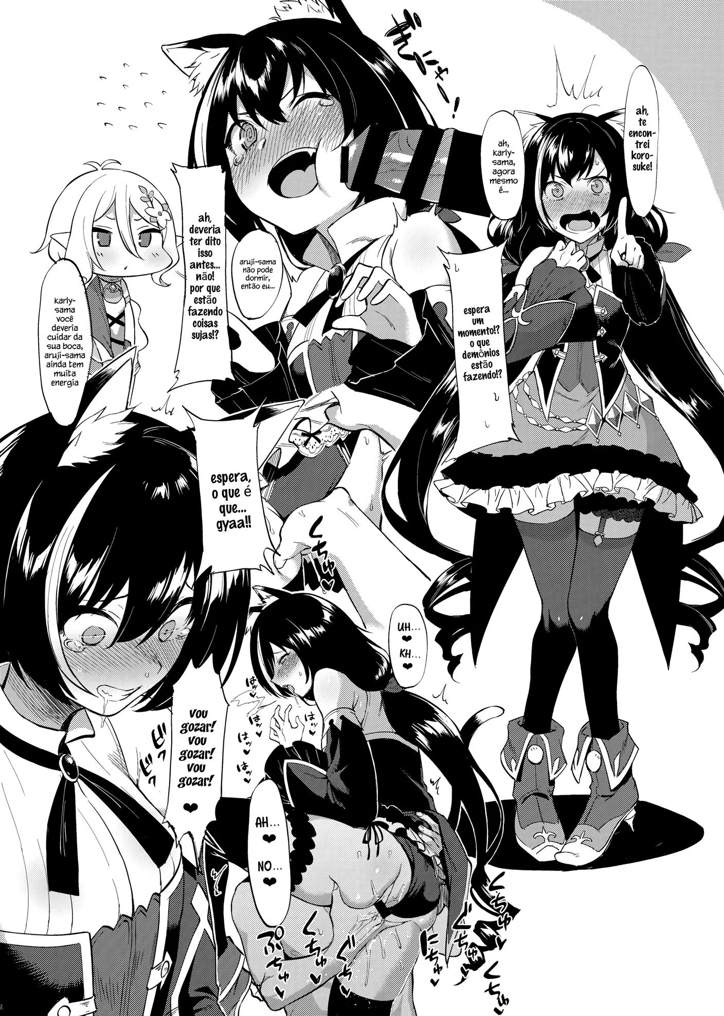 Yuuki e as Três Gostosas na Hora da Putaria