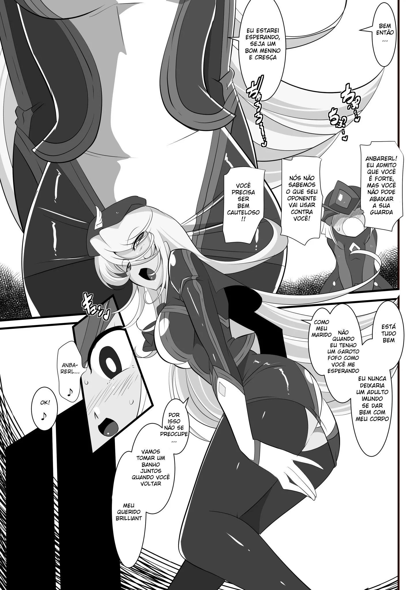 Anbarerl Executora Superior: Dando a Buceta para Caras Maduros em Hentai HQ