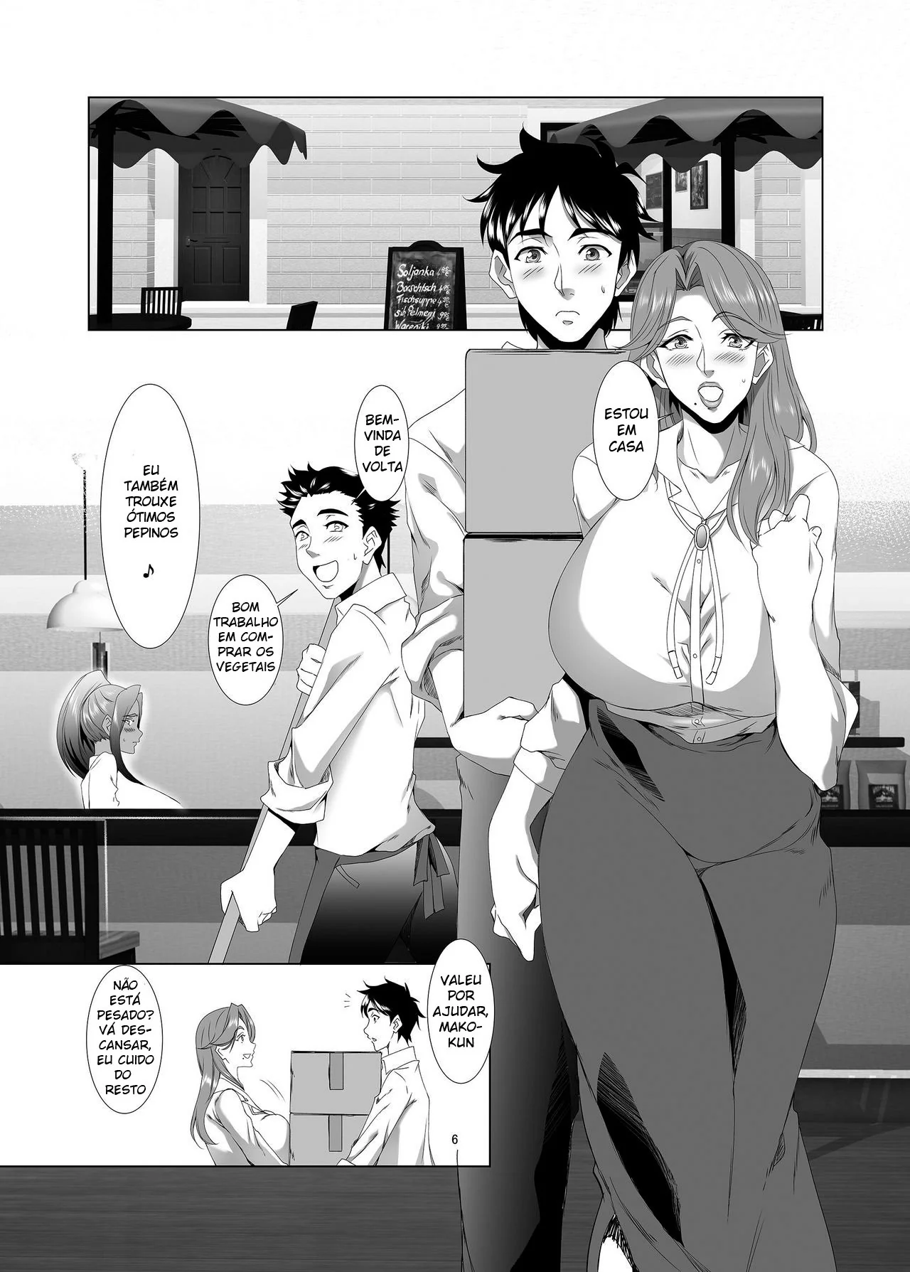 Mães Safadas Dando a Buceta para os Amigos dos Filhos em Hentai HQ Brasileiro