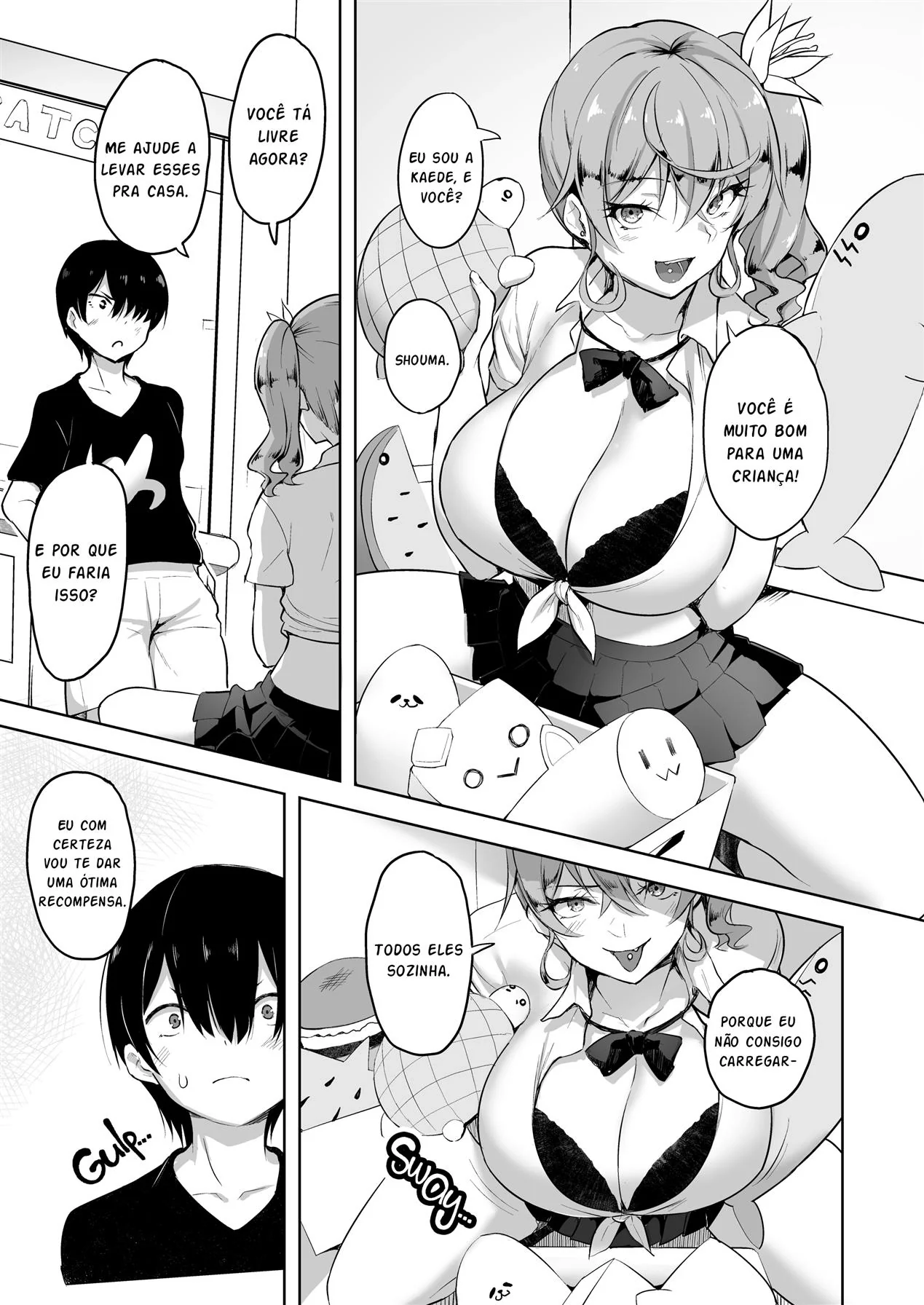 Pegando a Gyaru no Shopping Em Hentai Completo
