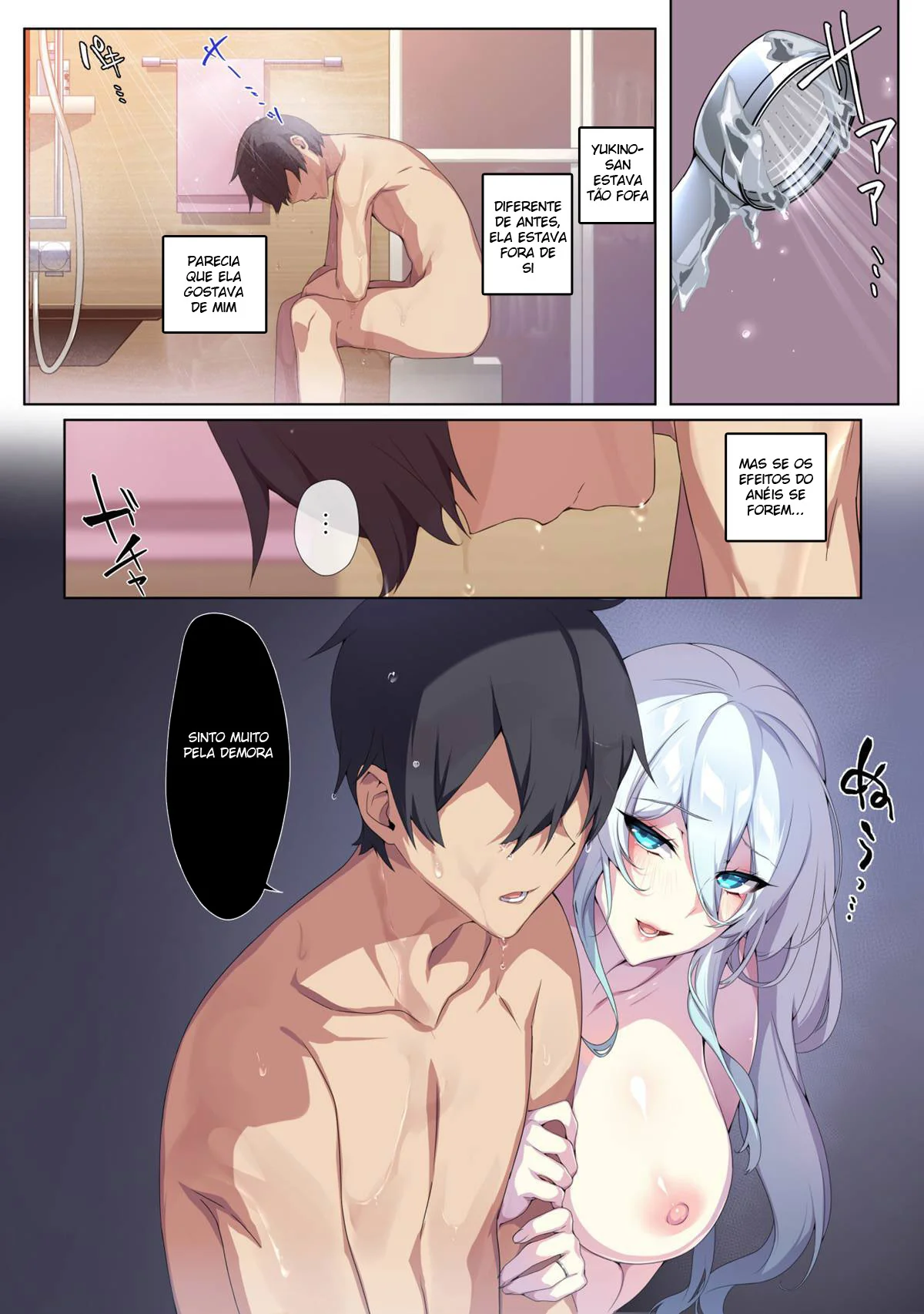 Nininho e suas Amigas Safadas dominando um Escravo bem Dotado – HQ de Hentai Brasileiro