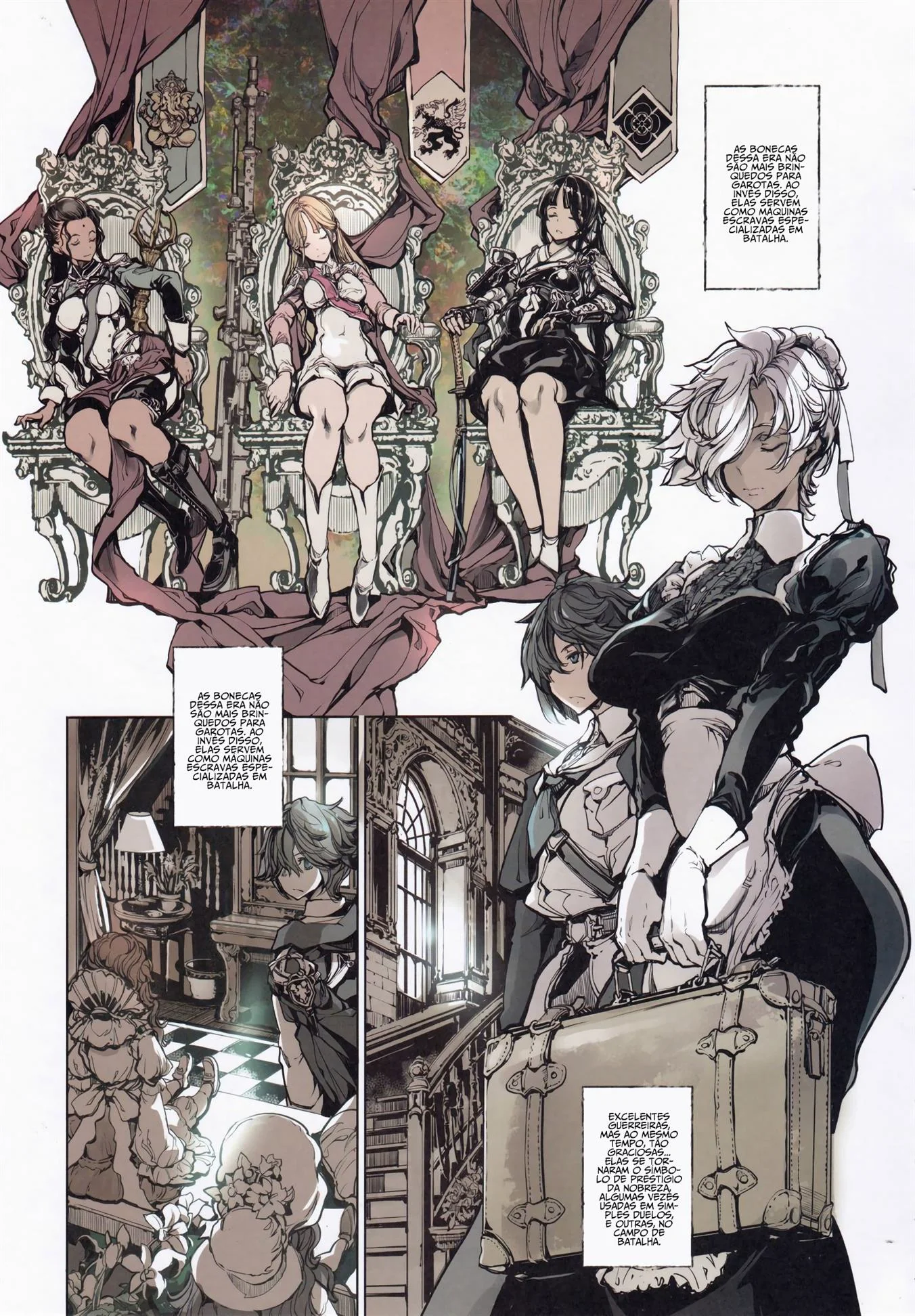 Piranhas de Ferro: Pica no Cu das Bonecas do Avô em Hentai HQ Brasileiro!