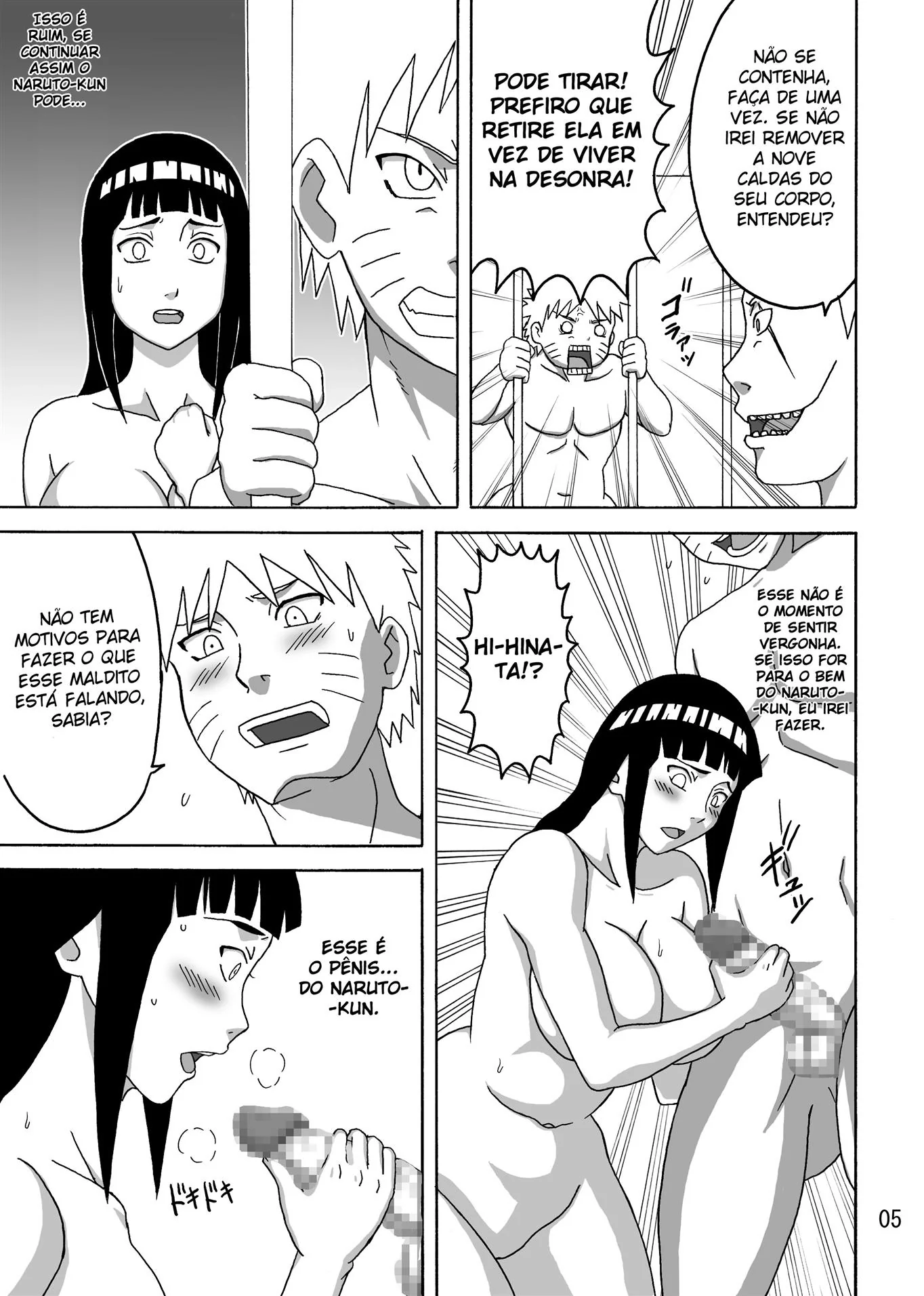 Hinata e Tsunade Peladas