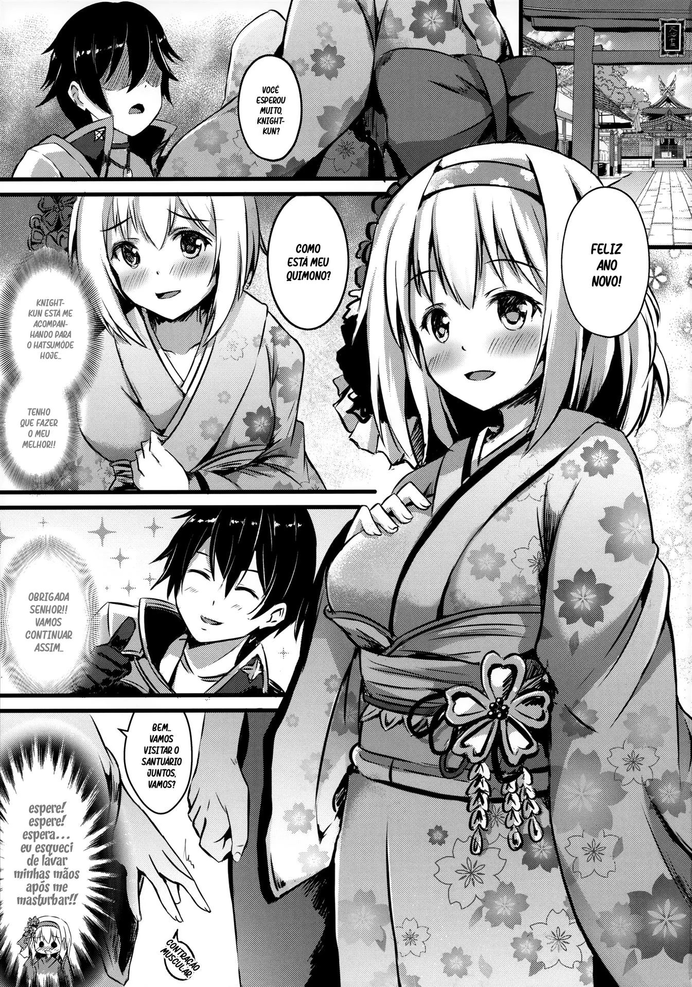 Yui dando a buceta para o Yuuki