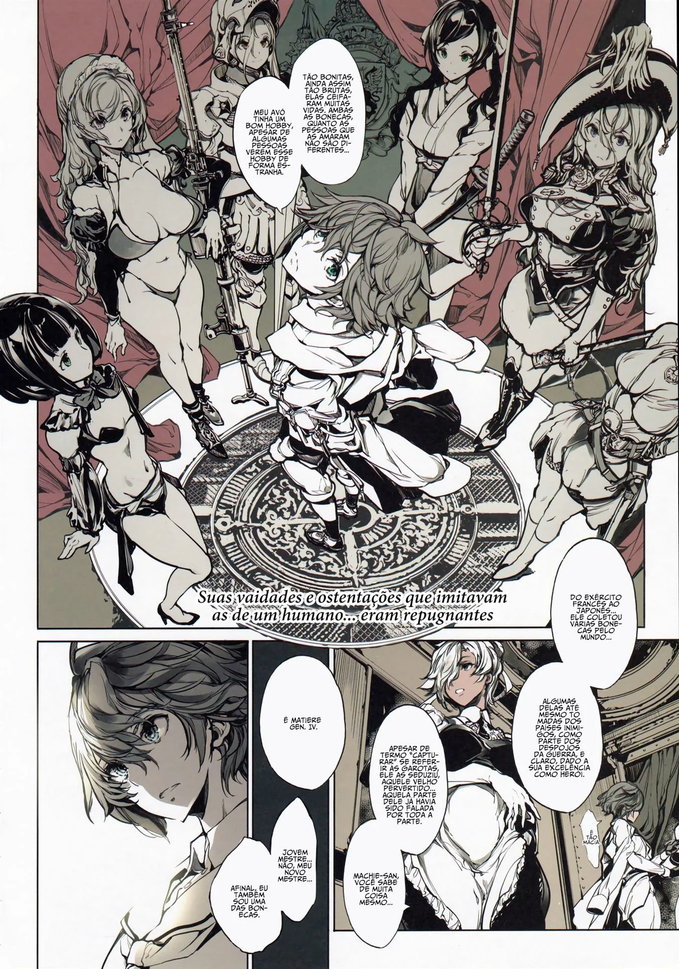 Piranhas de Ferro: Pica no Cu das Bonecas do Avô em Hentai HQ Brasileiro!