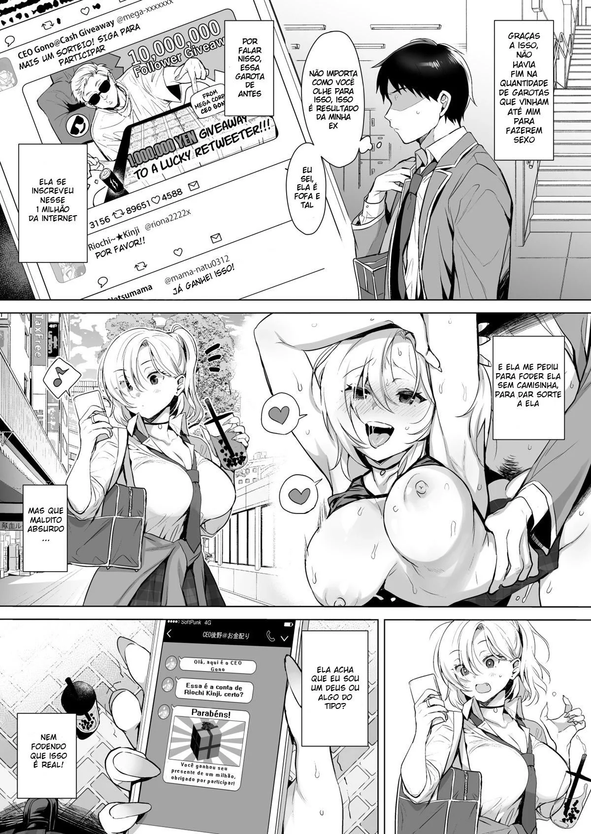 Sorte e Prosperidade: A Perdição do Nosso Protagonista em um Hentai HQ Brasileiro.