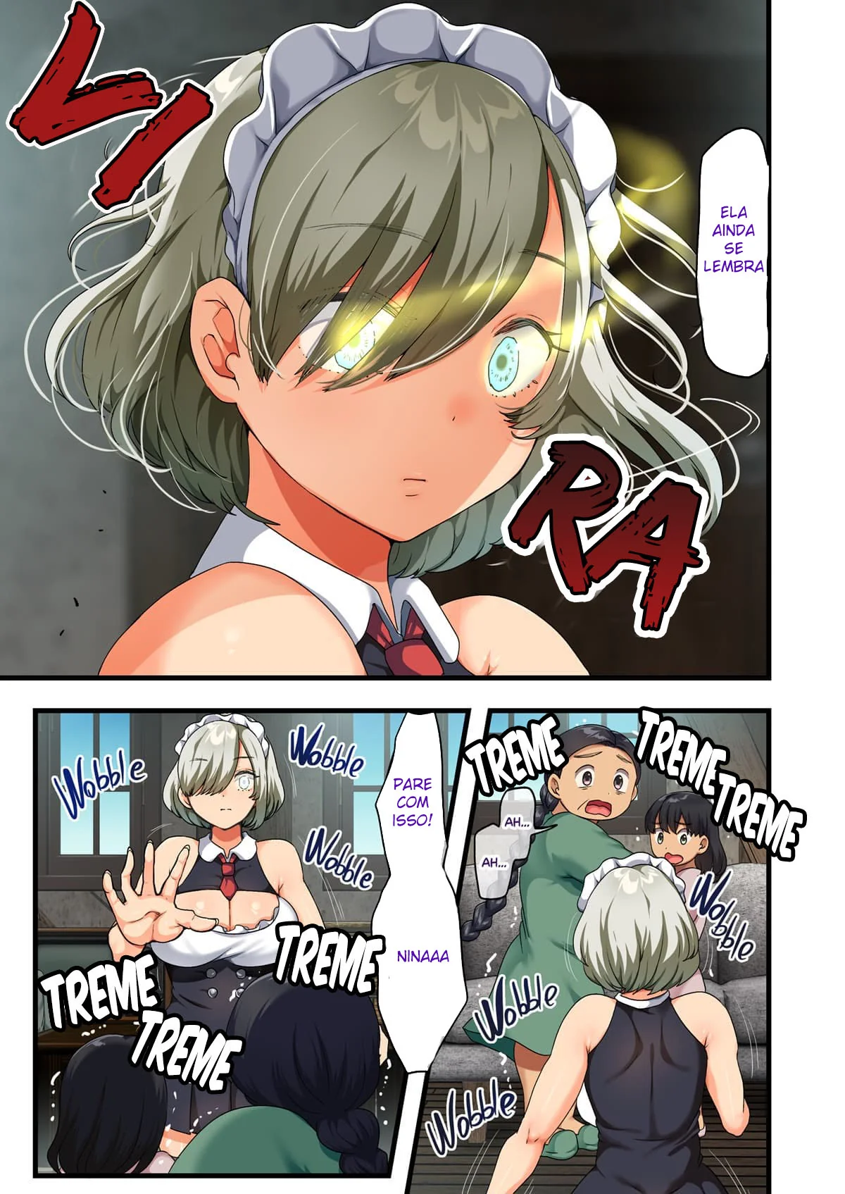 Novinha Transformada em Vaquinha Dando para Touro Gigante em Hentai HQ Brasileiro