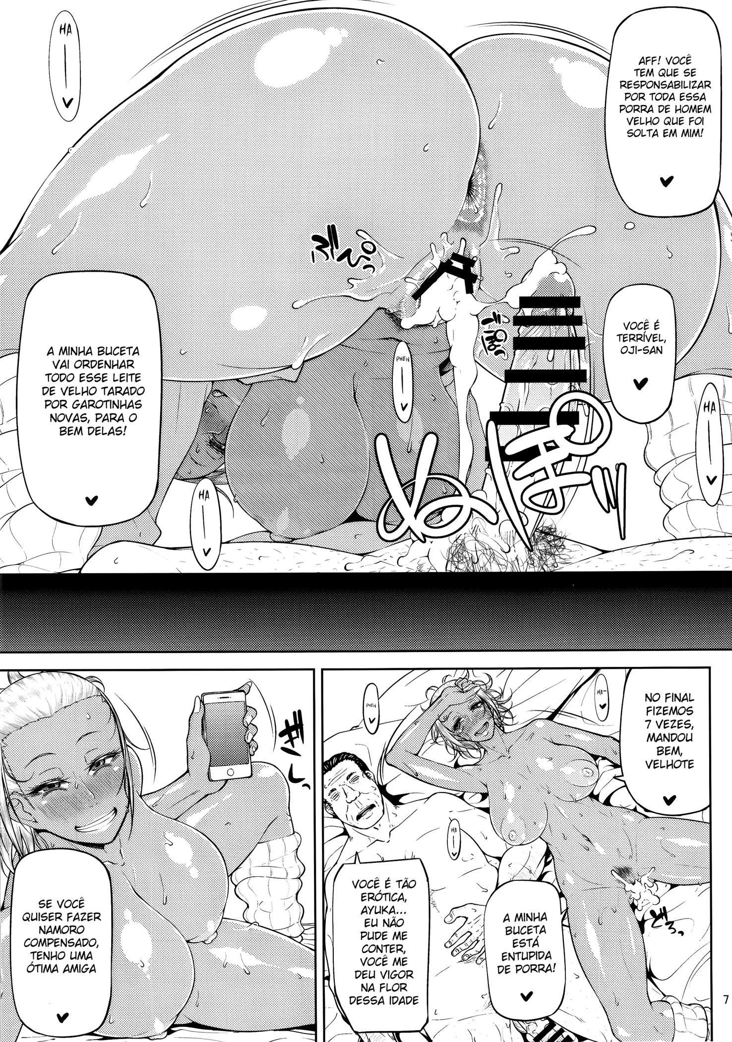 Gêmeas Safadas da Escola Dando a Buceta para Velhos – Hentai HQ Brasileiro