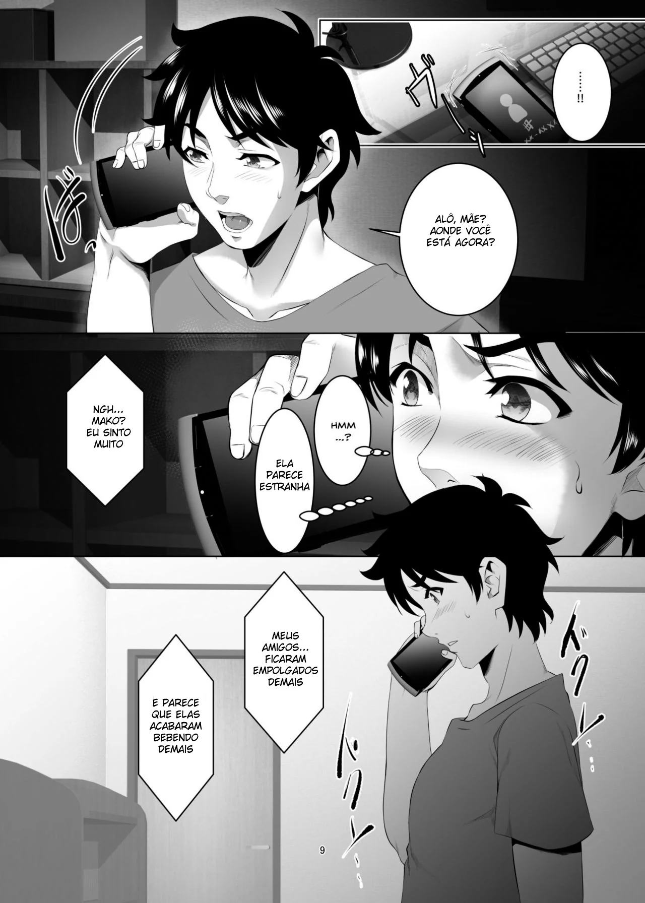 Mães Gostosas e Filhos Safados em Hentai HQ Brasileiro