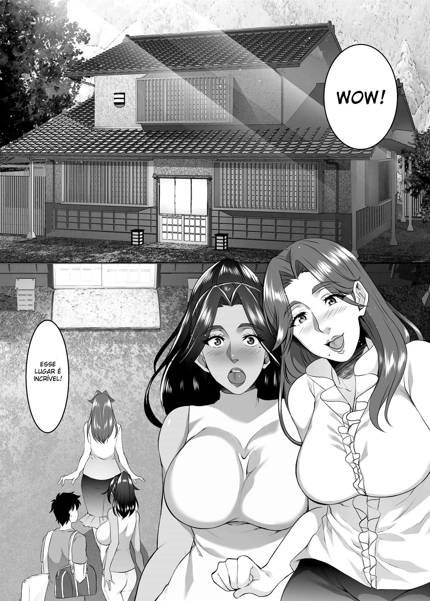 Mães Safadas nas Fontes Termais: Troca Troca de Rolas em Hentai HQ Brasileiro