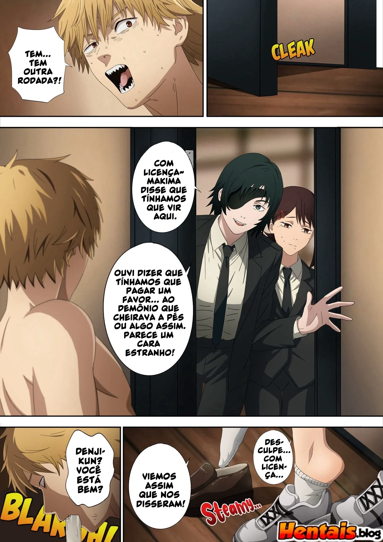 Chainsaw Man Hentai: Fetiche Por P&eacute;s &ndash; Chupando os Dedos at&eacute; Gozar! Em Hentai HQ Brasileiro