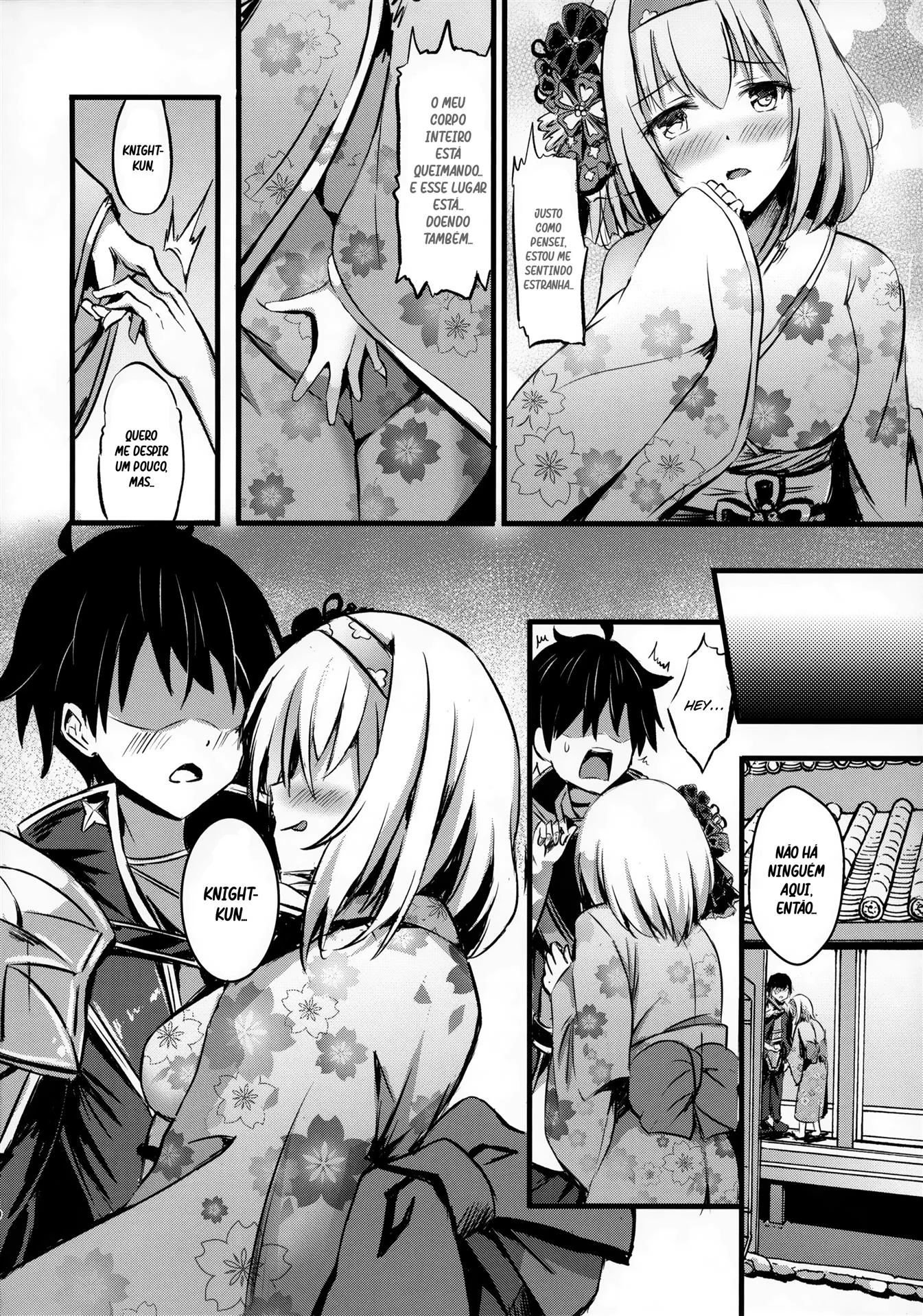 Yui dando a buceta para o Yuuki