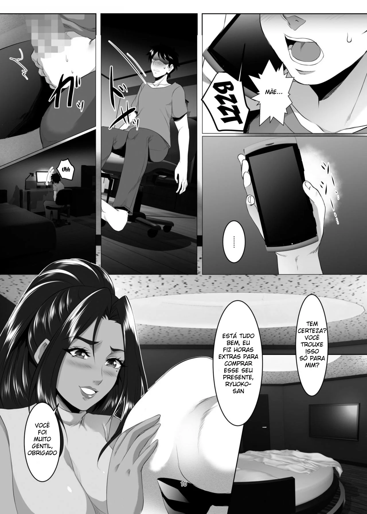 Mães Gostosas e Filhos Safados em Hentai HQ Brasileiro