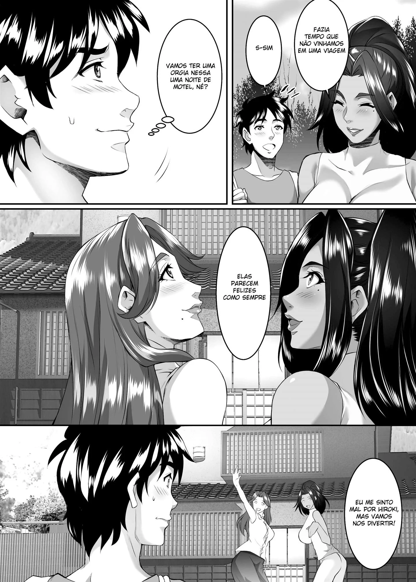 Mães Safadas nas Fontes Termais: Troca Troca de Rolas em Hentai HQ Brasileiro