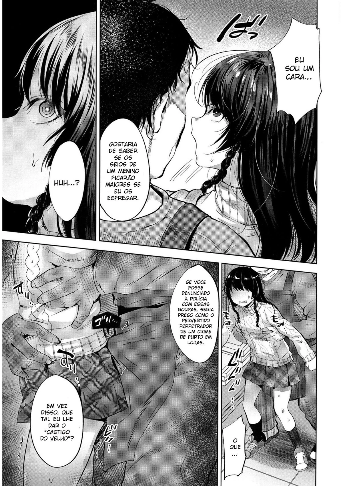 Ladrões de Revistas Eróticas levam um Castigo Duro em Hentai HQ Brasileiro