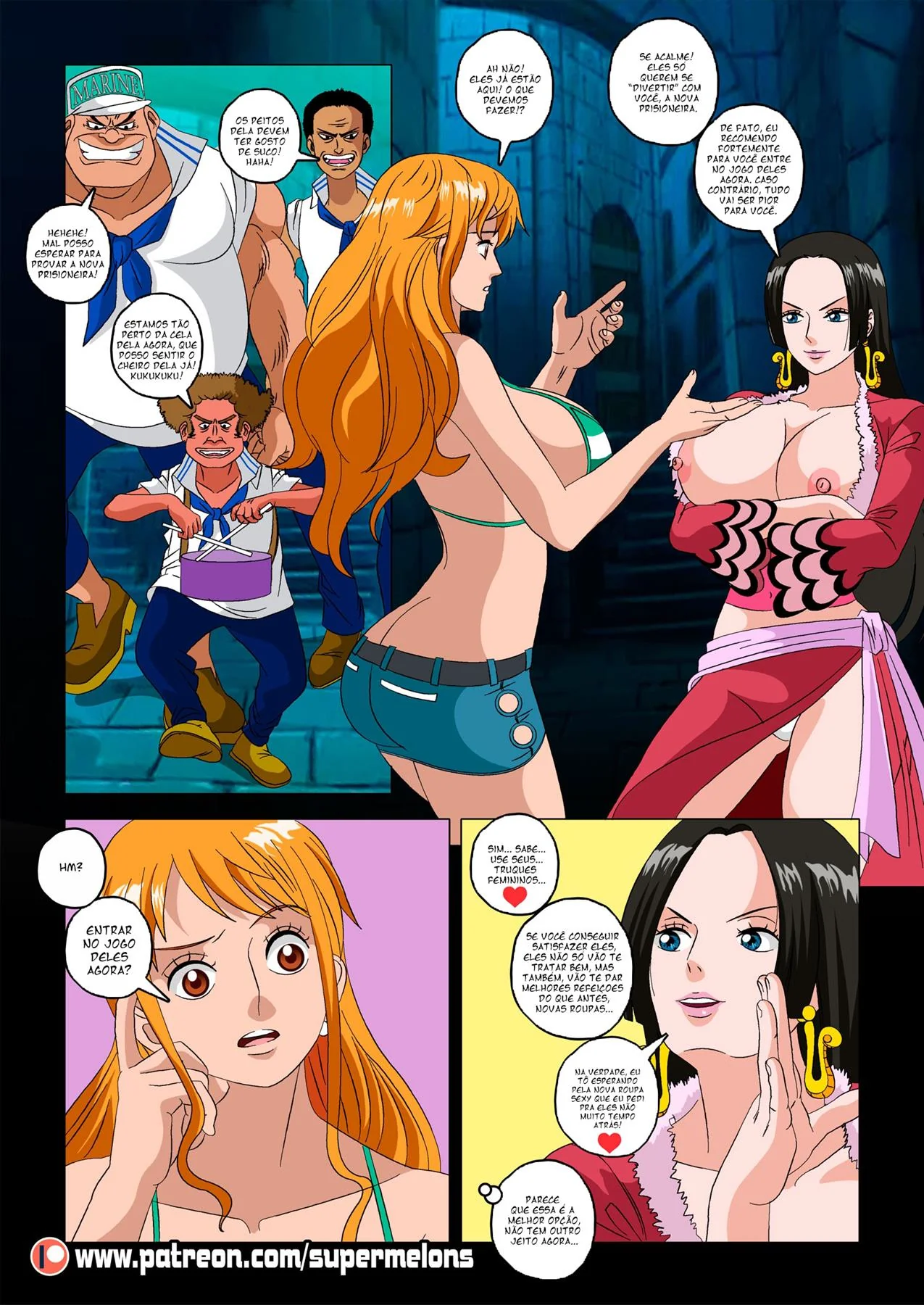 Nami Putinha do One Piece Capturada – A Fuga da Piranha Tarada das Pirocas” em Hentai HQ