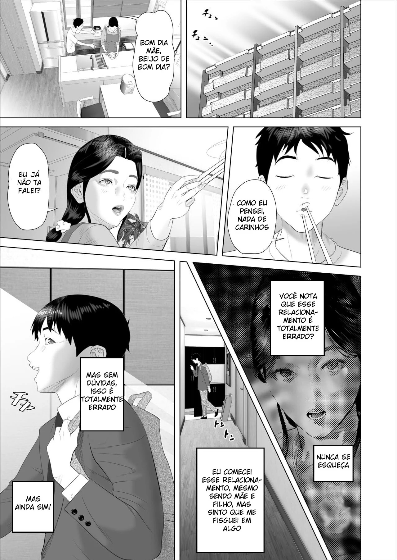 Mãe e filho se entregam a uma relação proibida em mais um episódio emocionante – Hentai HQ Brasileiro