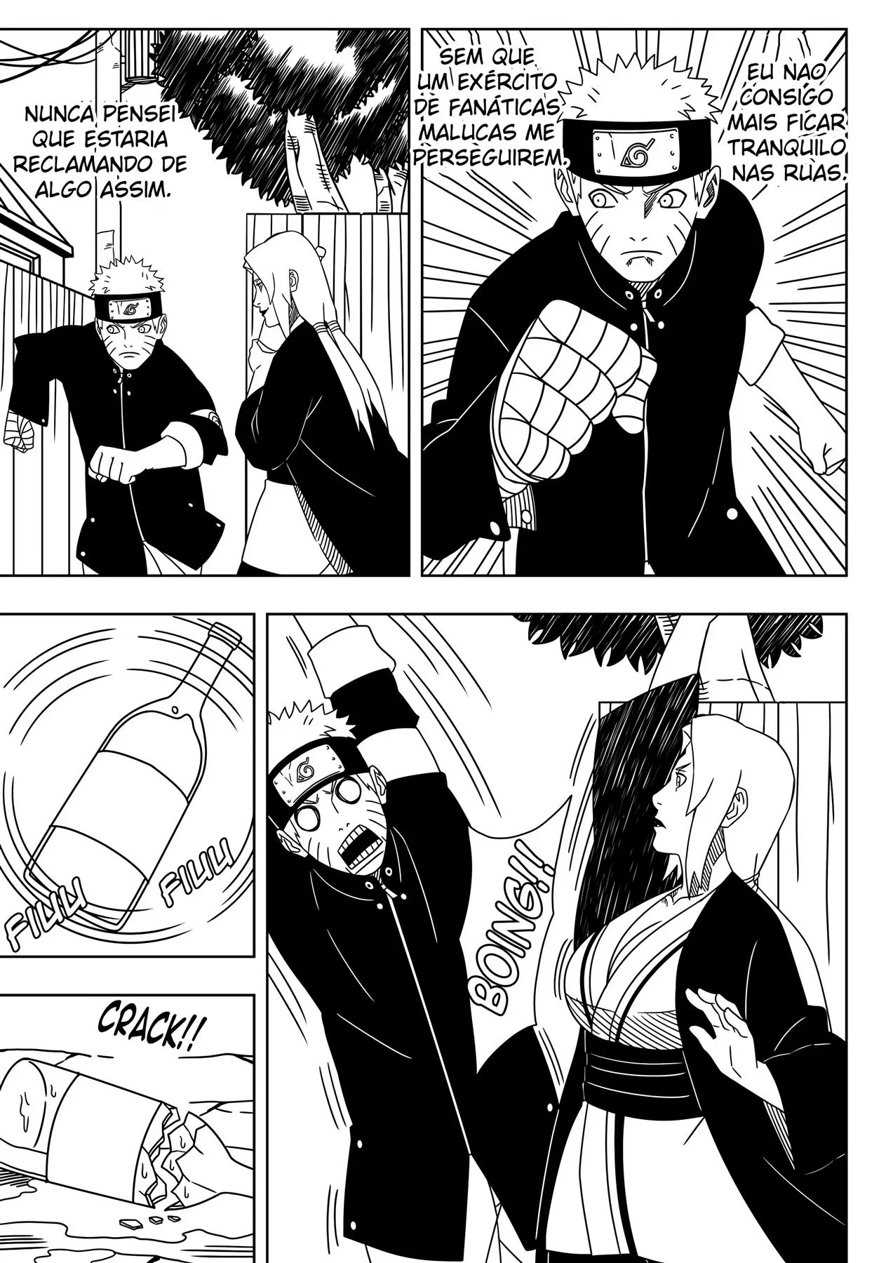 Tsunade perde aposta e acaba tendo sua buceta arrombada pelo Naruto em HQ Brasileiro de Hentai
