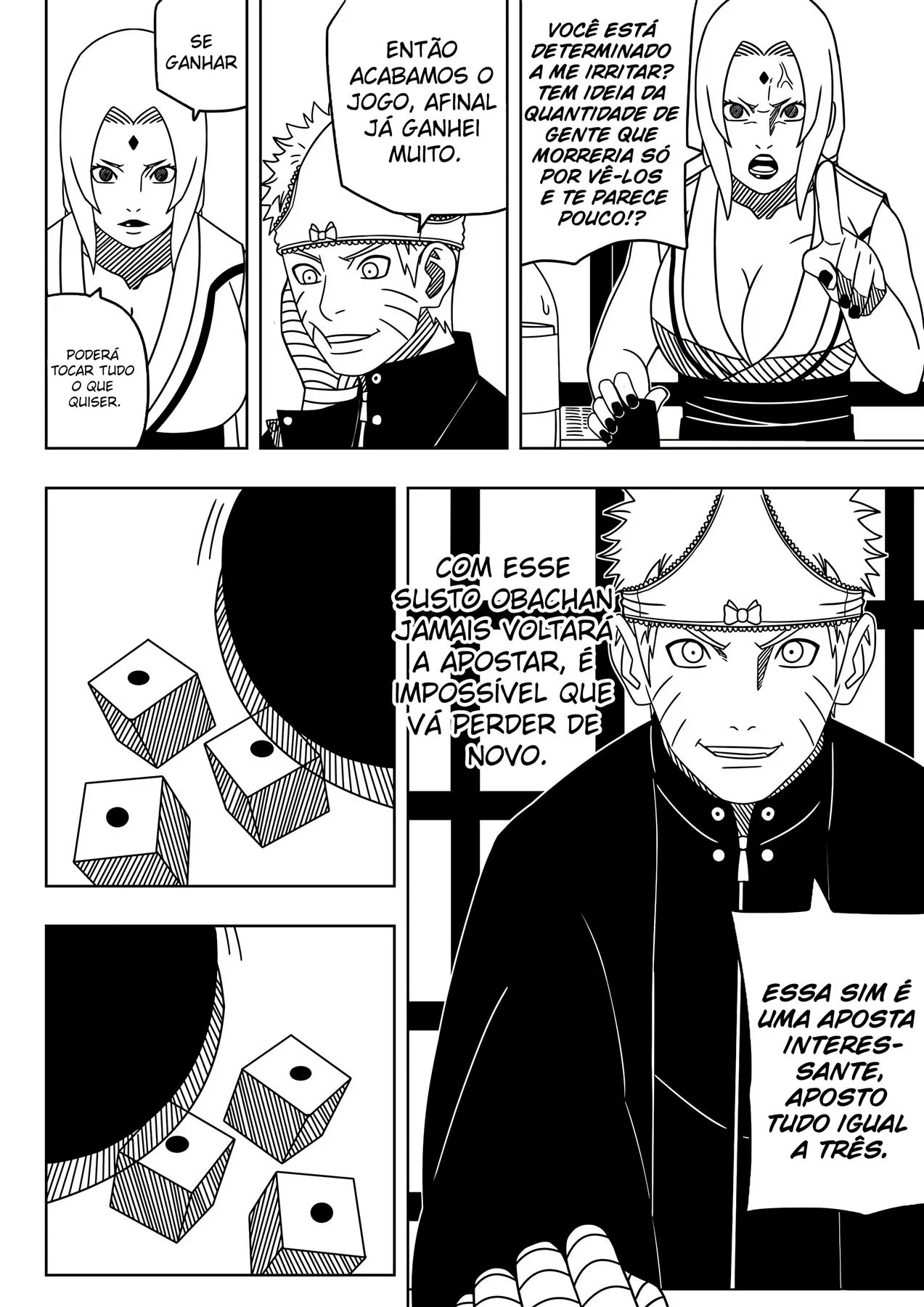 Tsunade perde aposta e acaba tendo sua buceta arrombada pelo Naruto em HQ Brasileiro de Hentai