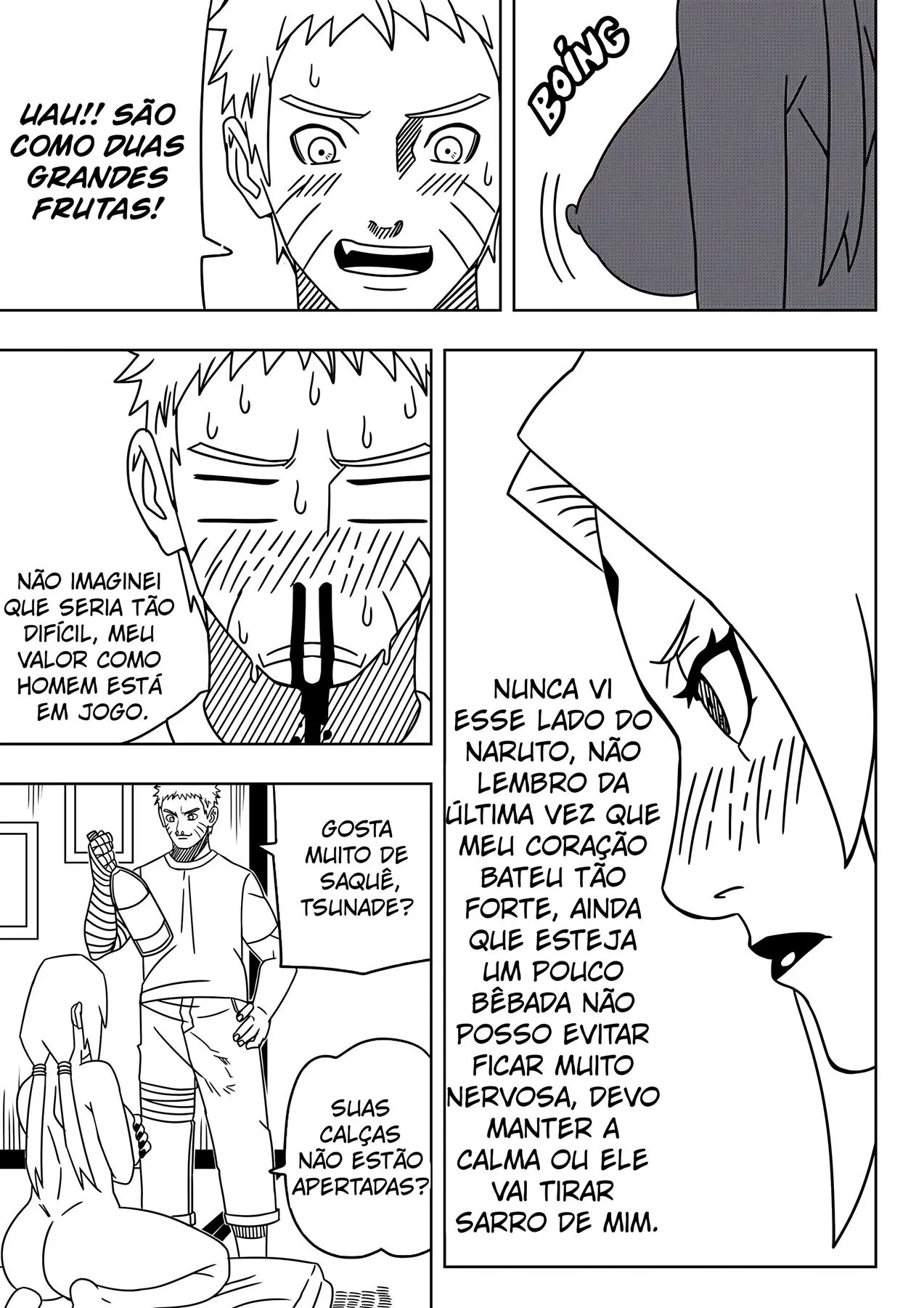 Tsunade perde aposta e acaba tendo sua buceta arrombada pelo Naruto em HQ Brasileiro de Hentai