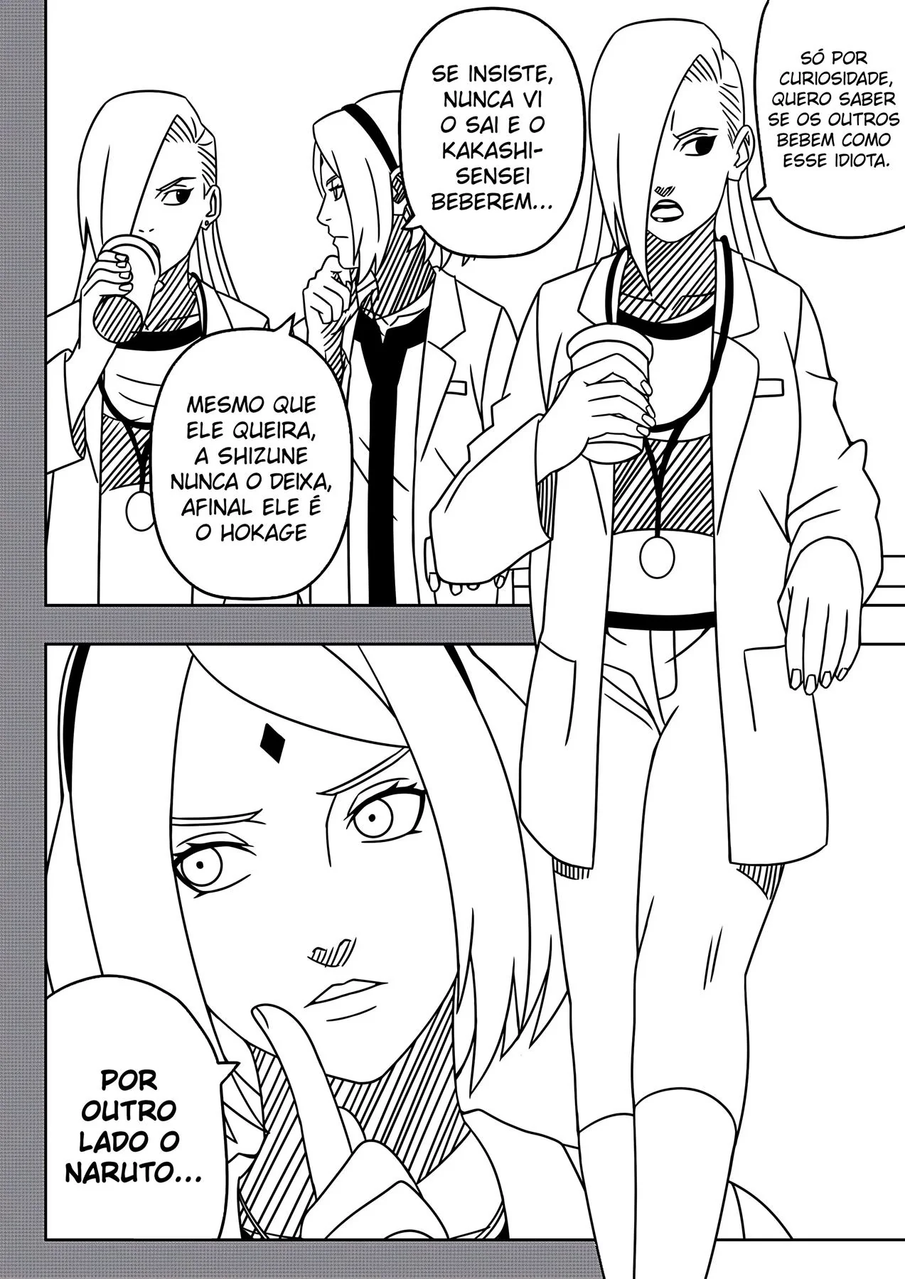 Tsunade Piranha Mostra sua Buceta para Shizune Enquanto Mete com Naruto – HQ Brasileiro em Hentai Sem Censura