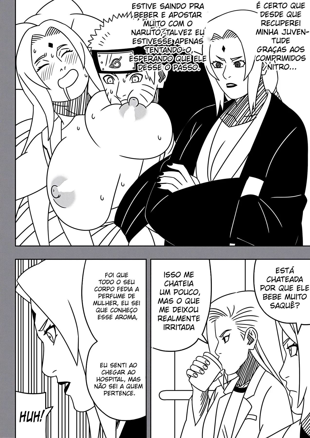 Tsunade Piranha Mostra sua Buceta para Shizune Enquanto Mete com Naruto – HQ Brasileiro em Hentai Sem Censura