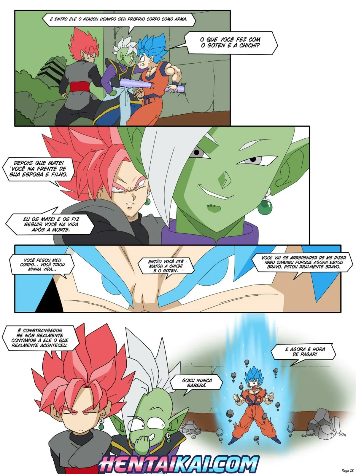 Zamasu e a piranha da Chichi – Dragon Ball Super Hentai HQ Brasileiro