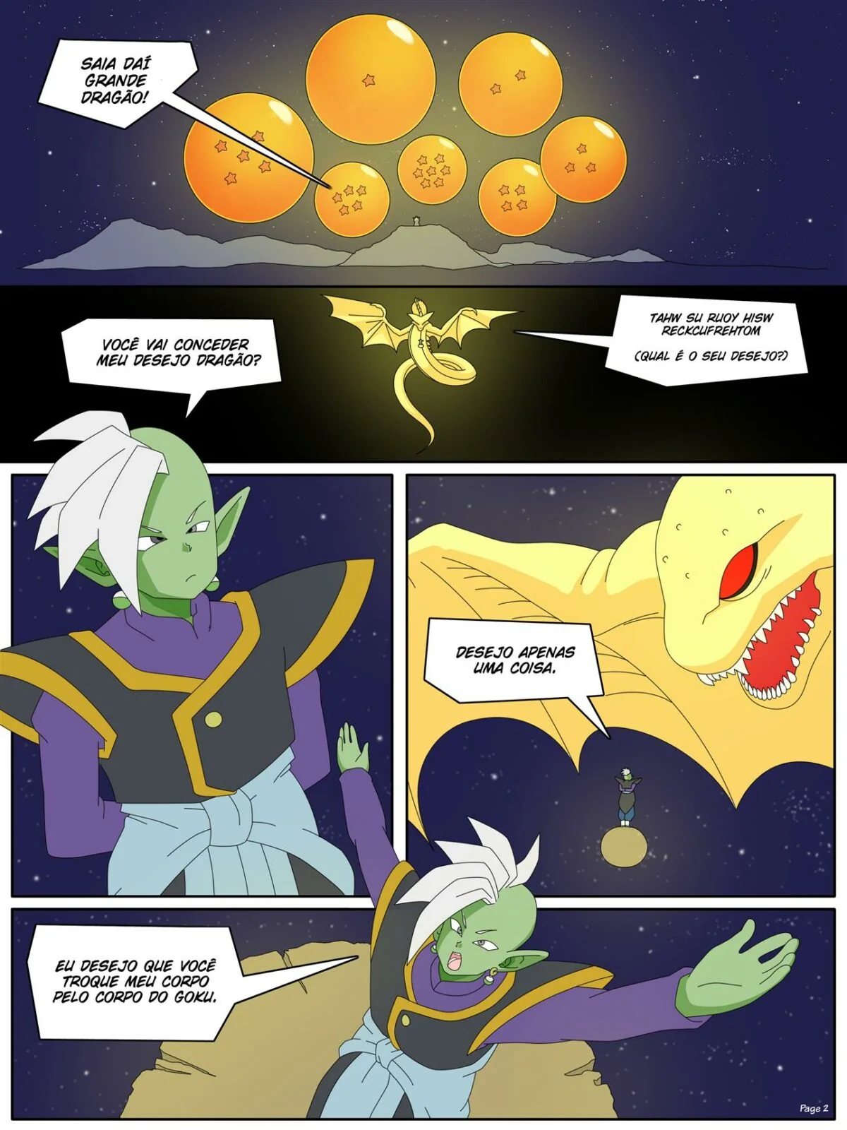 Zamasu e a piranha da Chichi – Dragon Ball Super Hentai HQ Brasileiro