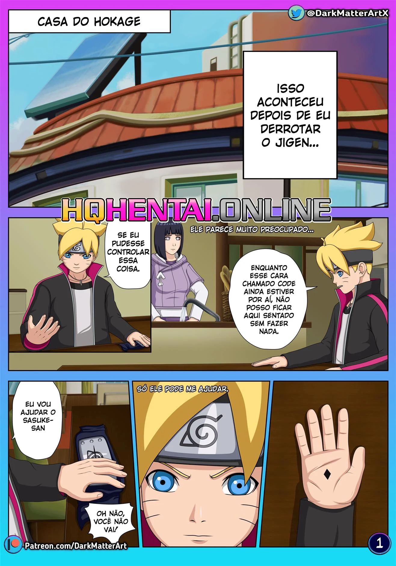 Boruto e a Mamãe Safada: Treinamento Proibido em Hentai HQ