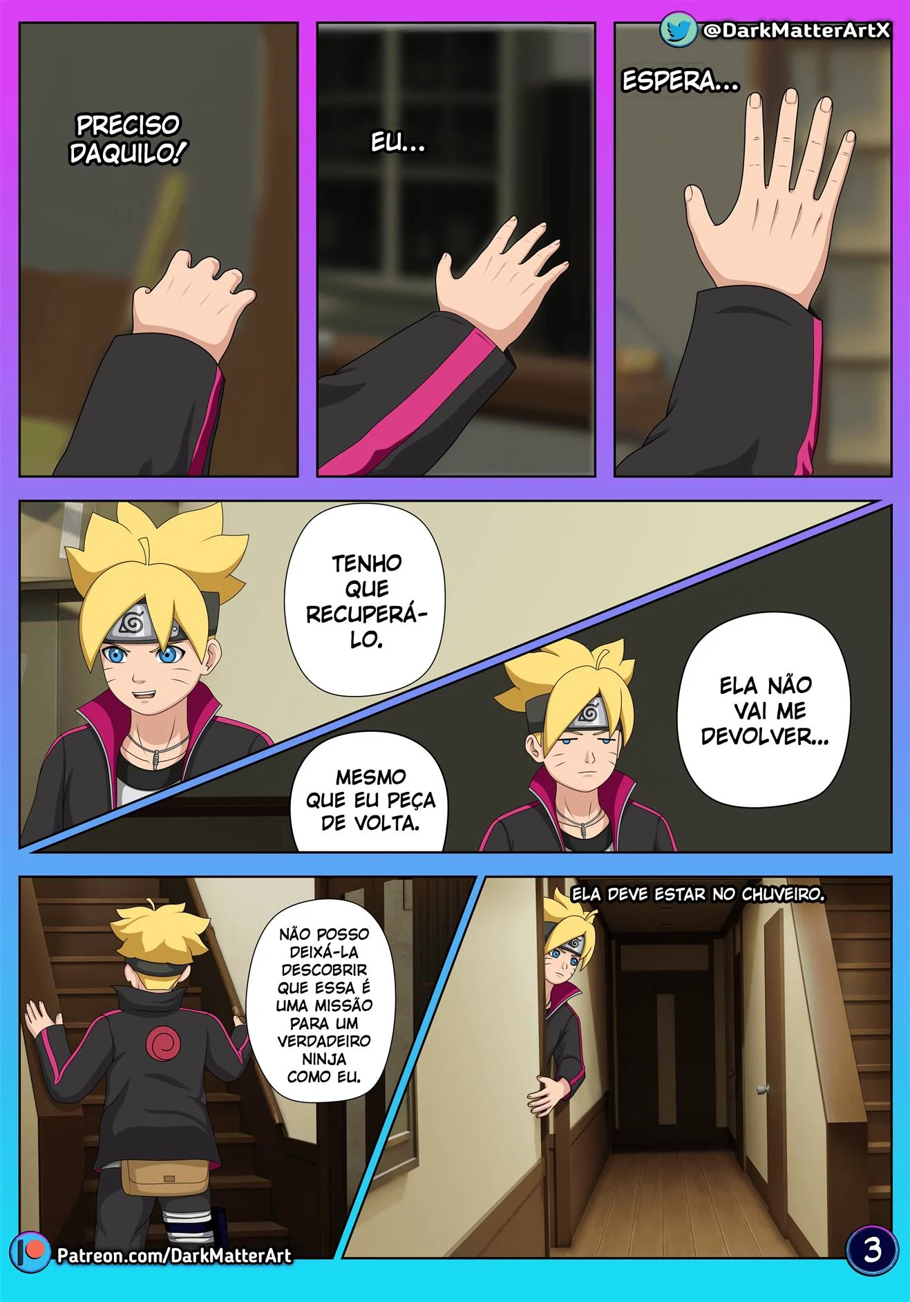 Boruto e a Mamãe Safada: Treinamento Proibido em Hentai HQ