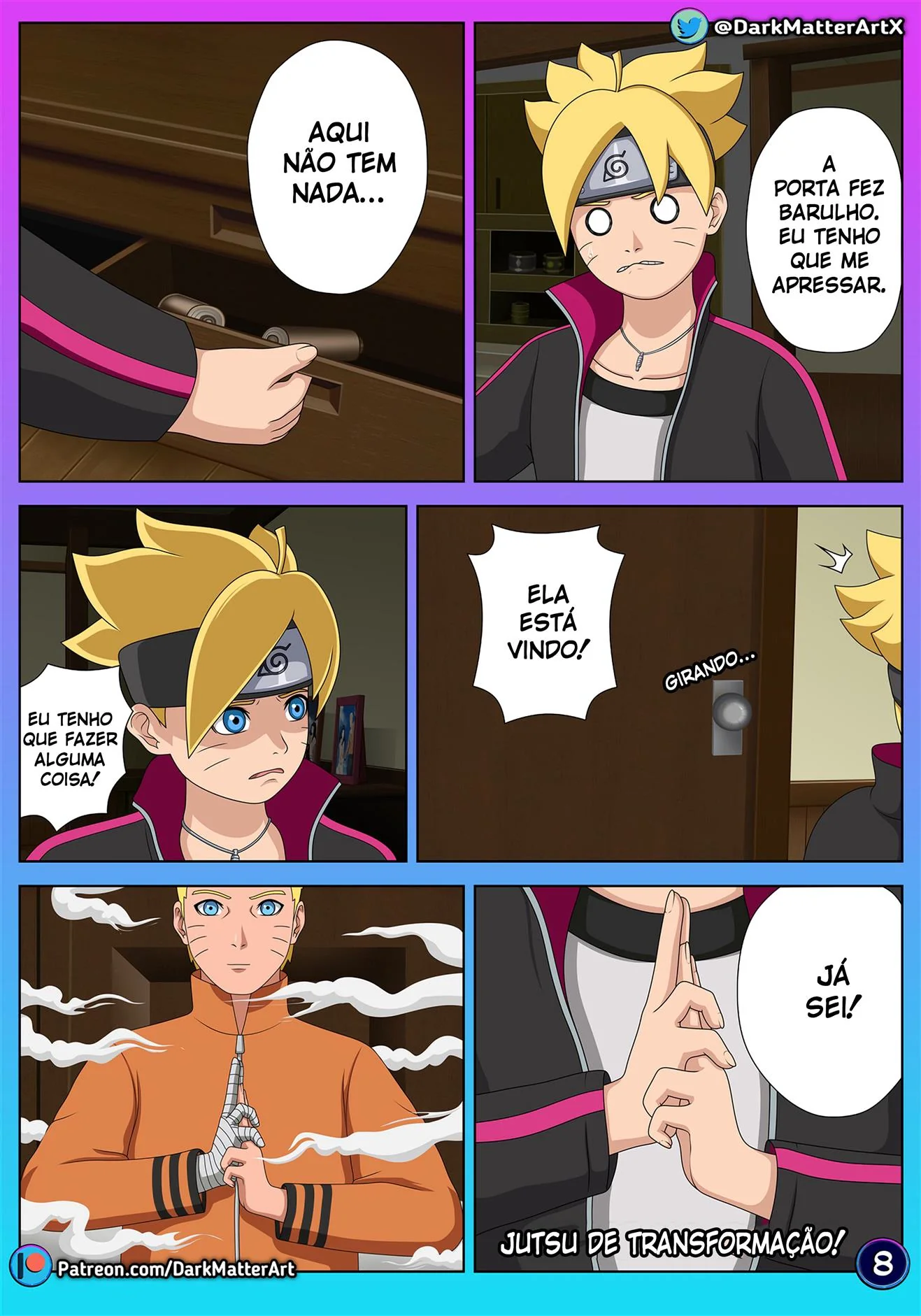 Boruto e a Mamãe Safada: Treinamento Proibido em Hentai HQ