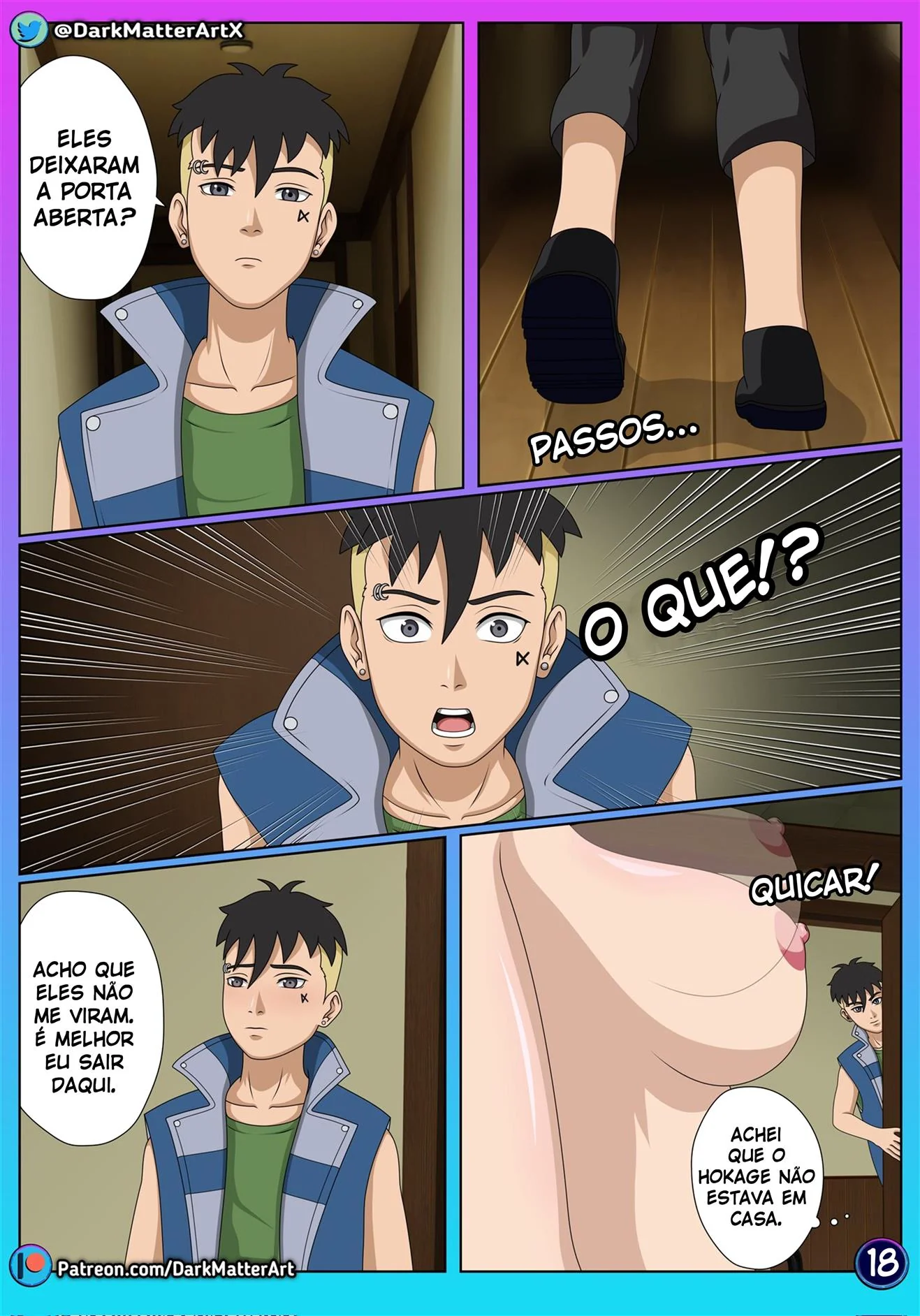 Boruto e a Mamãe Safada: Treinamento Proibido em Hentai HQ