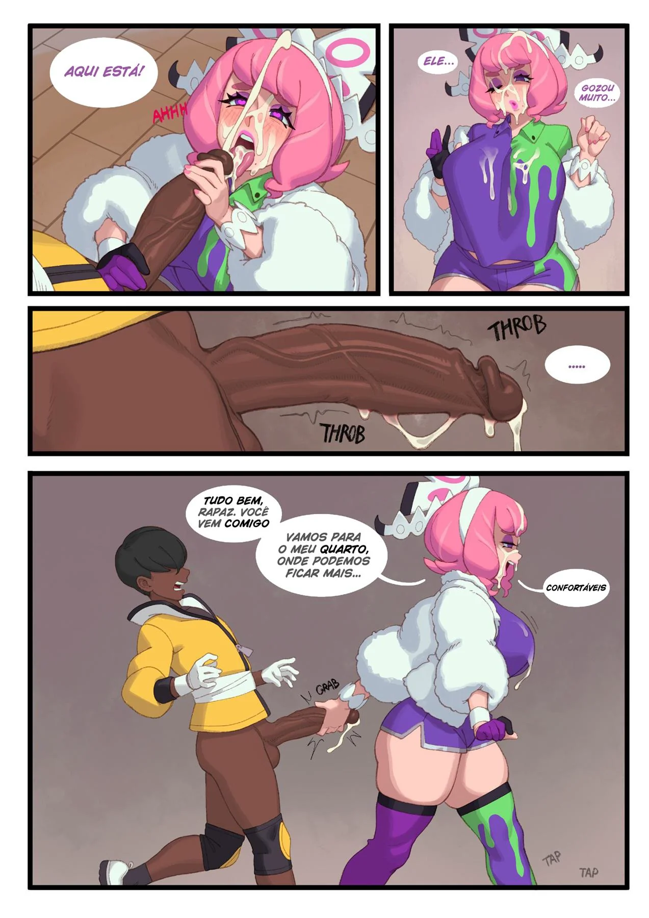 Klara no Dojo dos Pokémon – A Piroca Gigante Interracial (HQ de Sexo em Hentai BR)