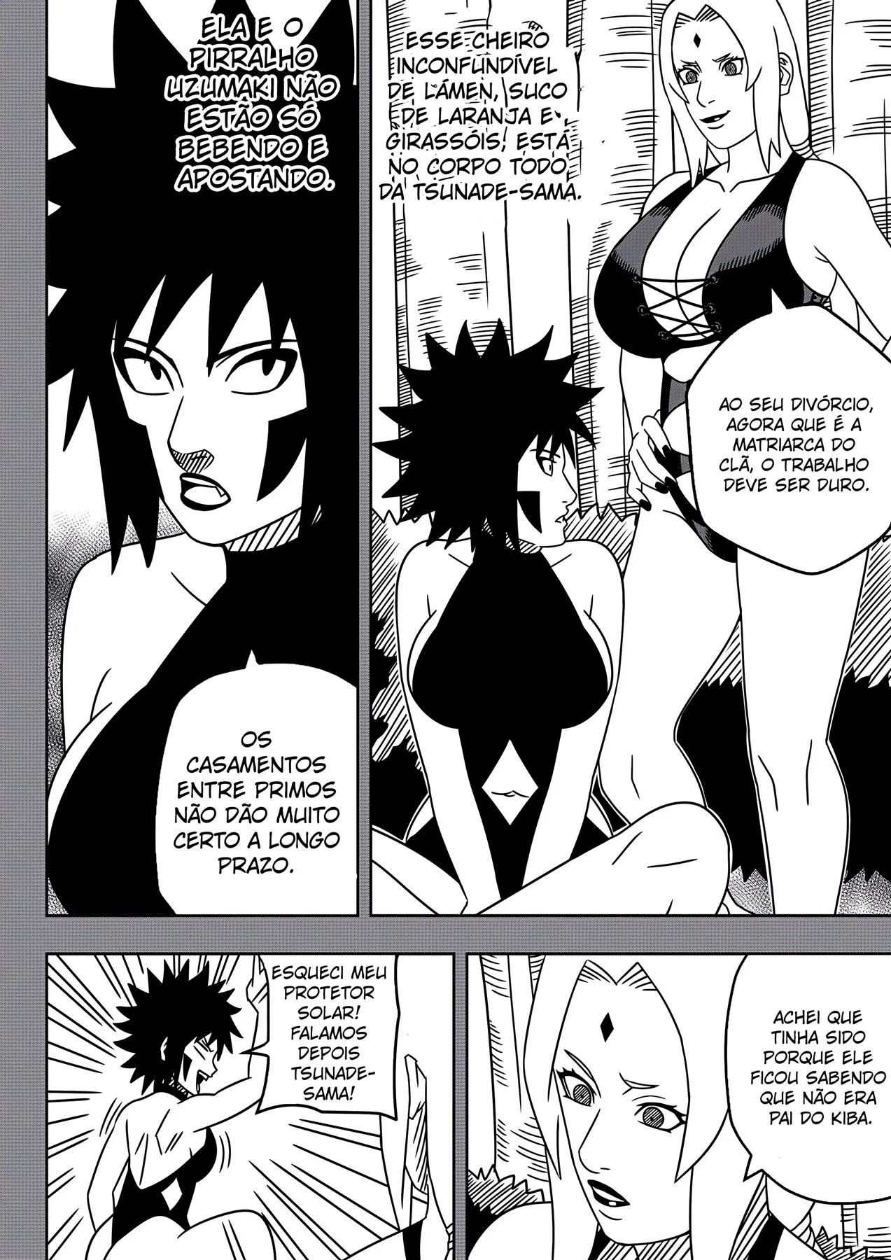 Ninjas Safados: Anko Sedenta por Pica na Vila da Sacanagem em Hentai HQ Brasileiro