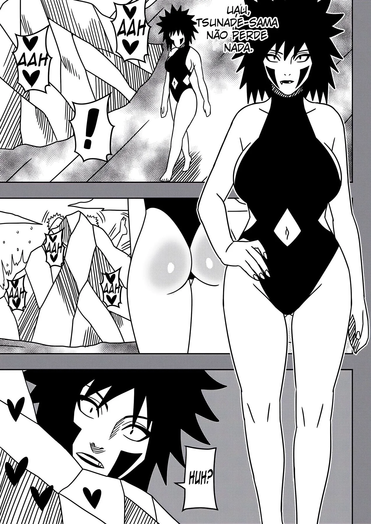Ninjas Safados: Anko Sedenta por Pica na Vila da Sacanagem em Hentai HQ Brasileiro