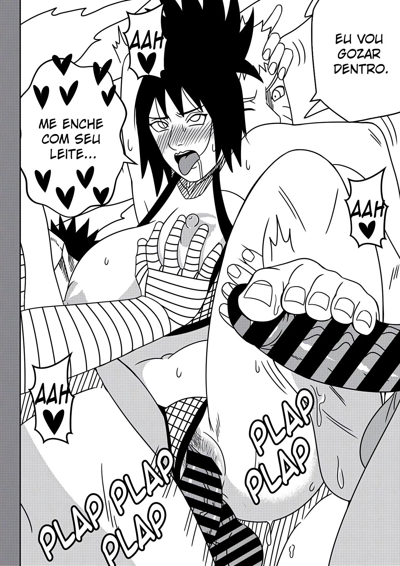 Ninjas Safados: Anko Sedenta por Pica na Vila da Sacanagem em Hentai HQ Brasileiro