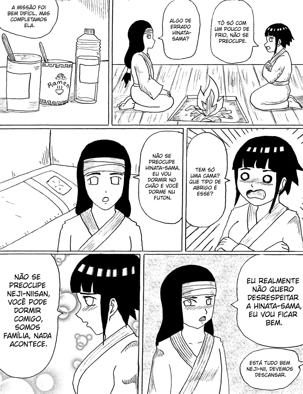 Neji se Aproxima da Buceta da Irmã – Hentai HQ Brasileiro