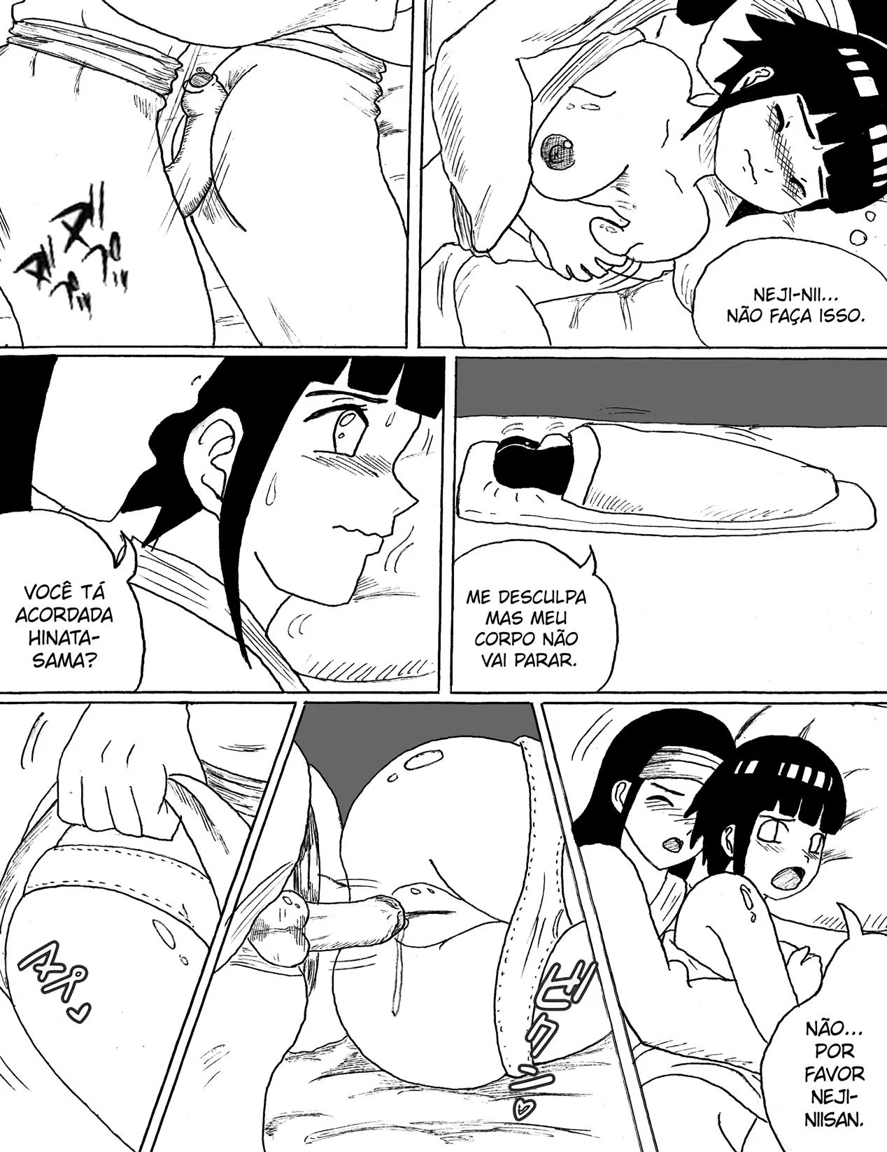 Neji se Aproxima da Buceta da Irmã – Hentai HQ Brasileiro