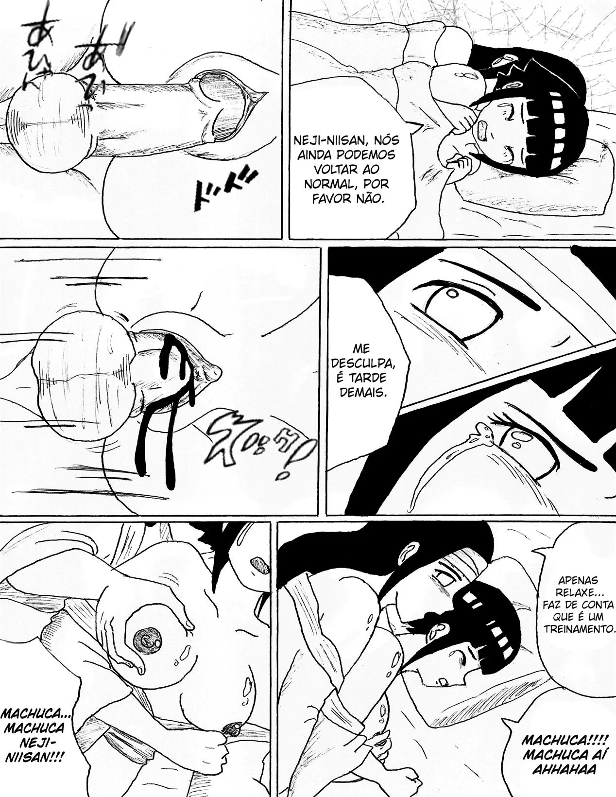 Neji se Aproxima da Buceta da Irmã – Hentai HQ Brasileiro
