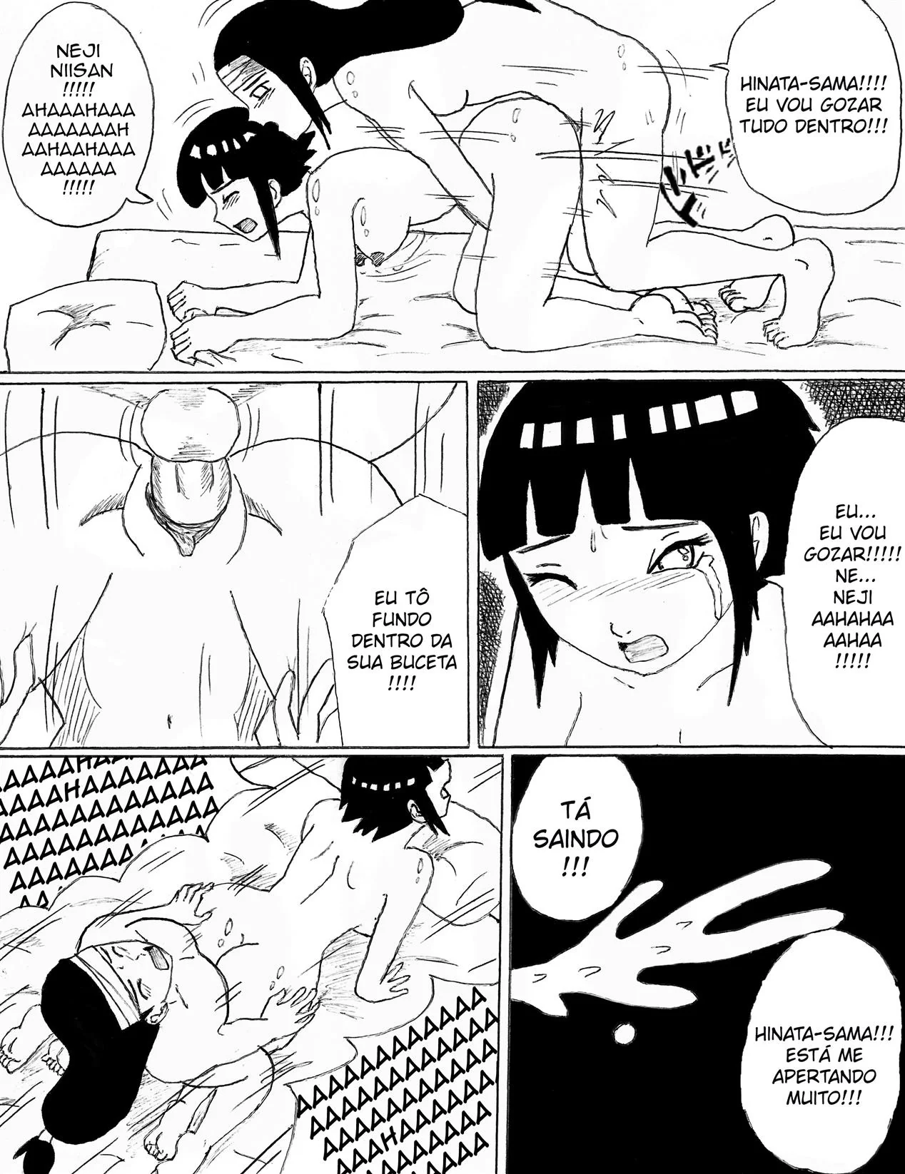 Neji se Aproxima da Buceta da Irmã – Hentai HQ Brasileiro