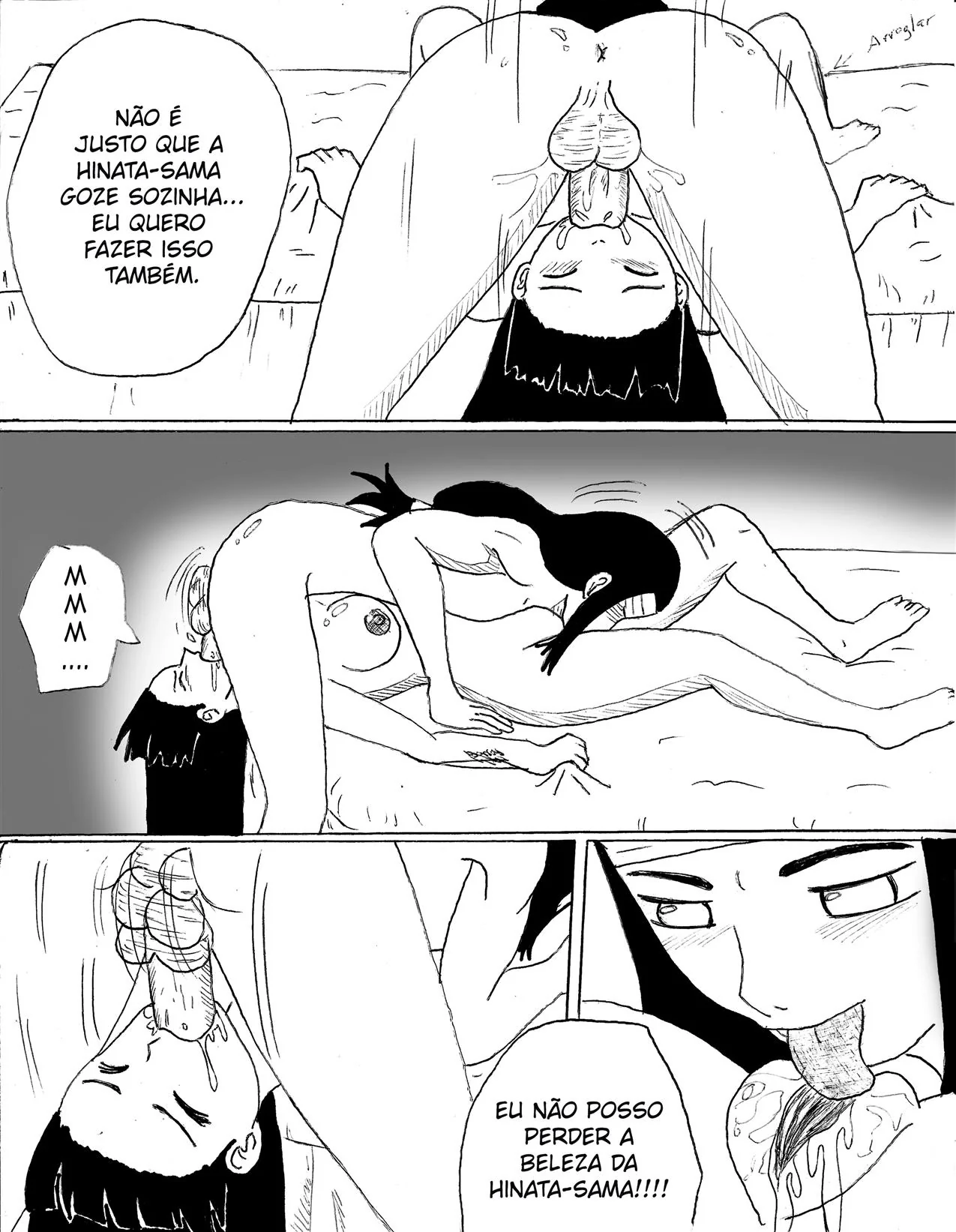 Neji se Aproxima da Buceta da Irmã – Hentai HQ Brasileiro