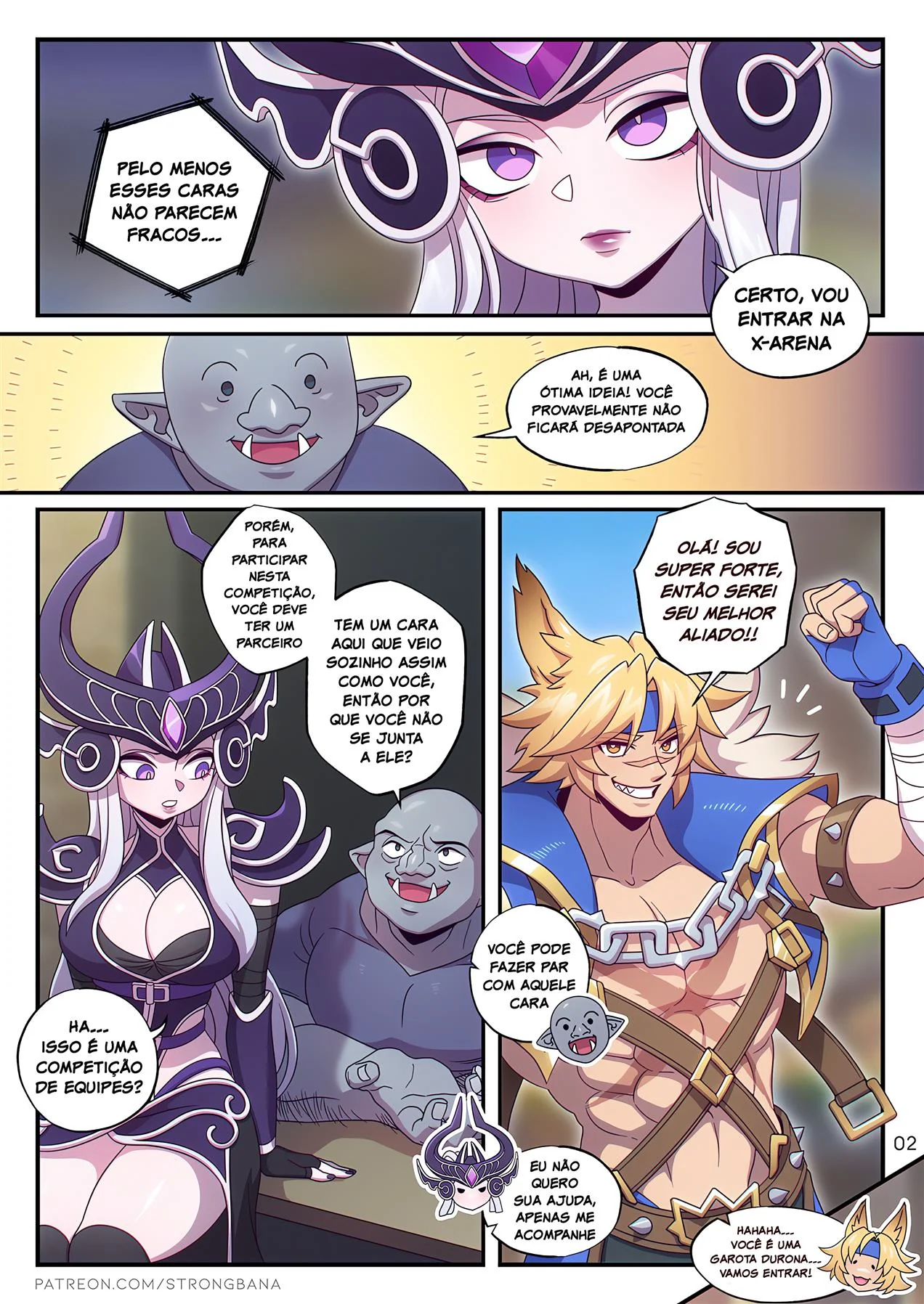 Syndra na Arena X: Surpreendida com o que rolava naquele canto | Hentai HQ