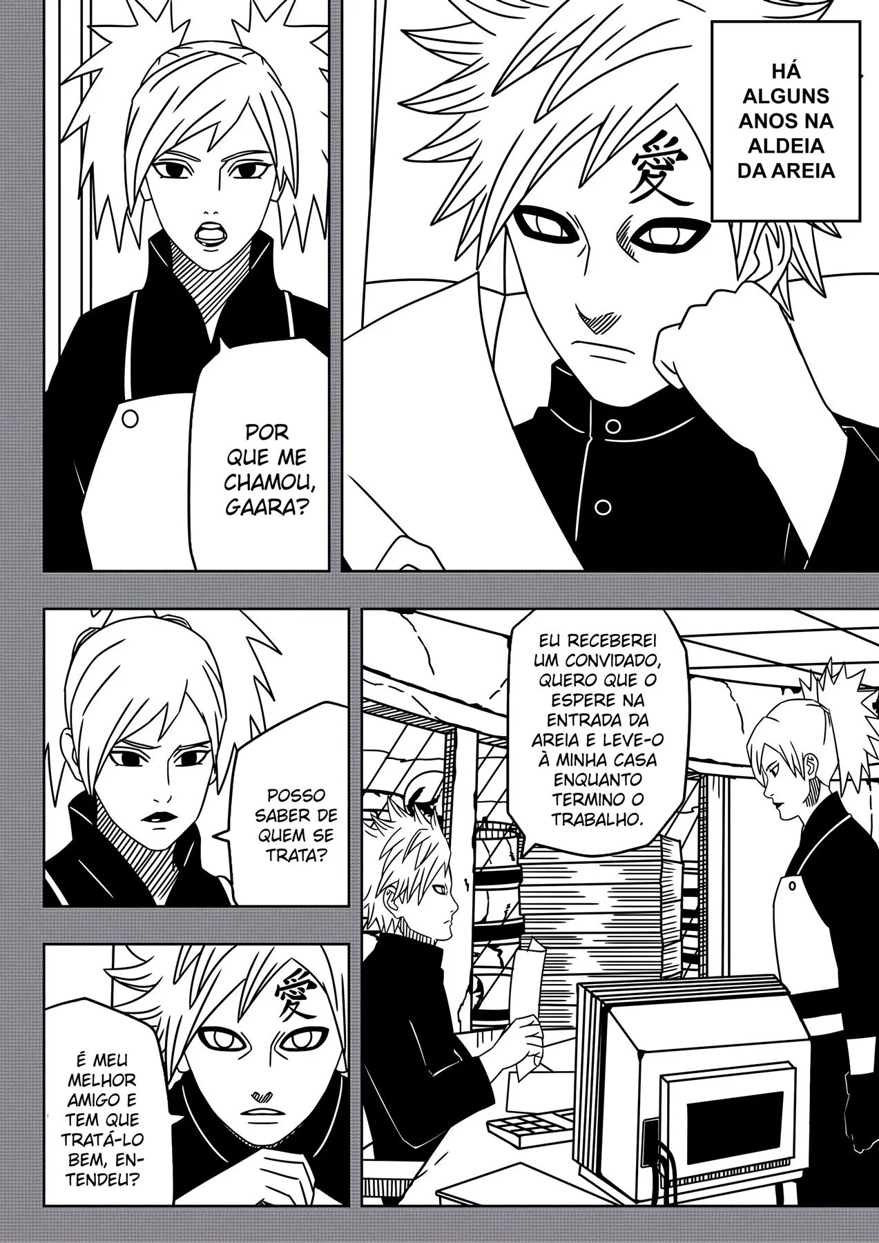 Naruto e as investidas da piranha Temari em HQ Brasileiro