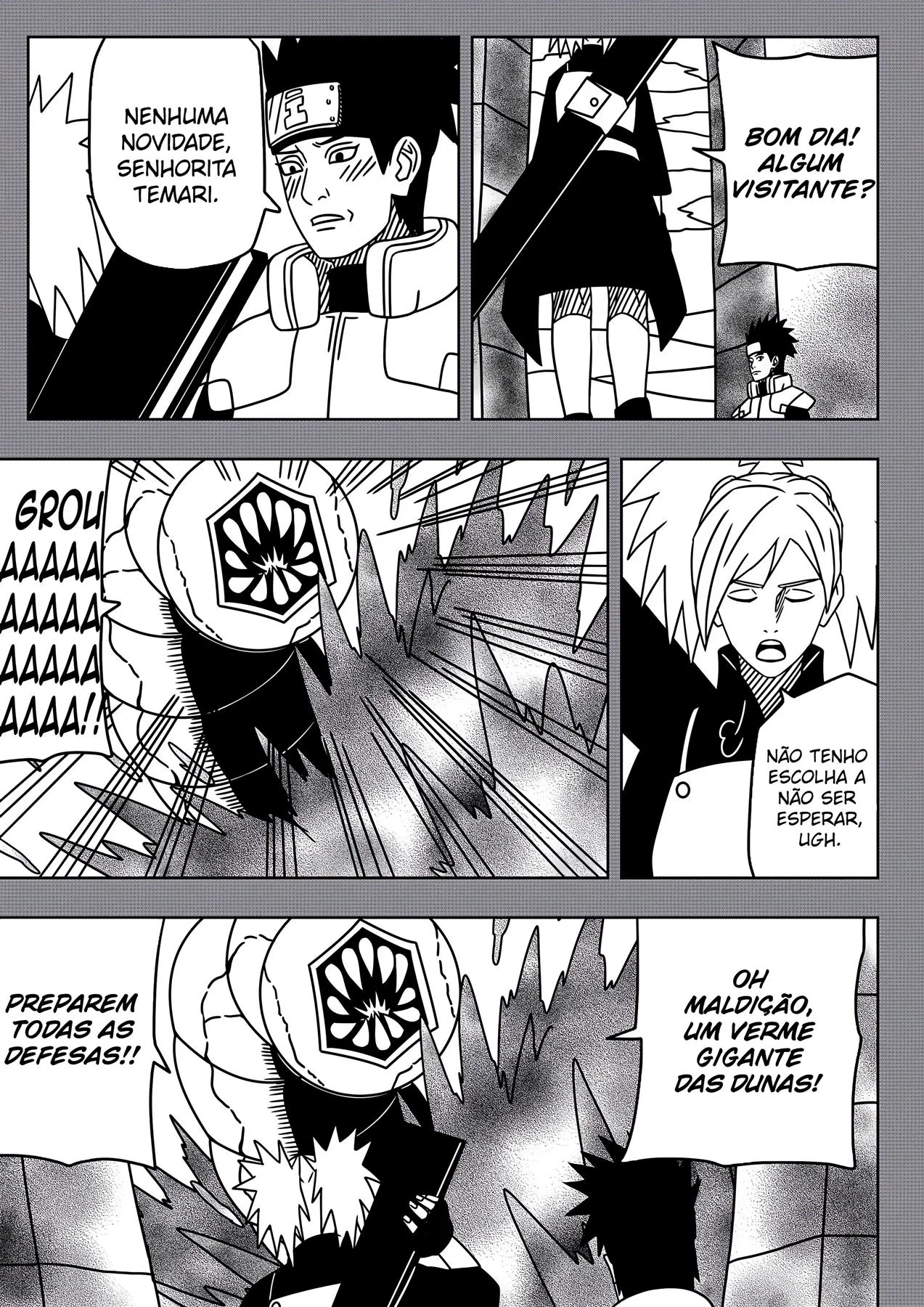 Naruto e as investidas da piranha Temari em HQ Brasileiro