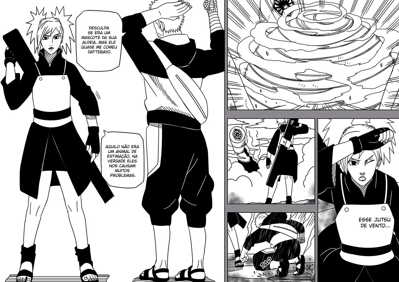 Naruto e as investidas da piranha Temari em HQ Brasileiro