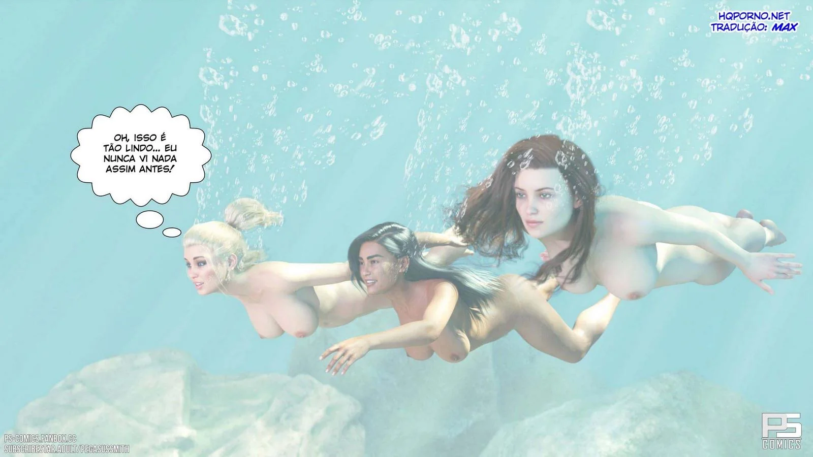 Kelly piranha se aventurando na ilha em Nudist Resort – Hentai HQ