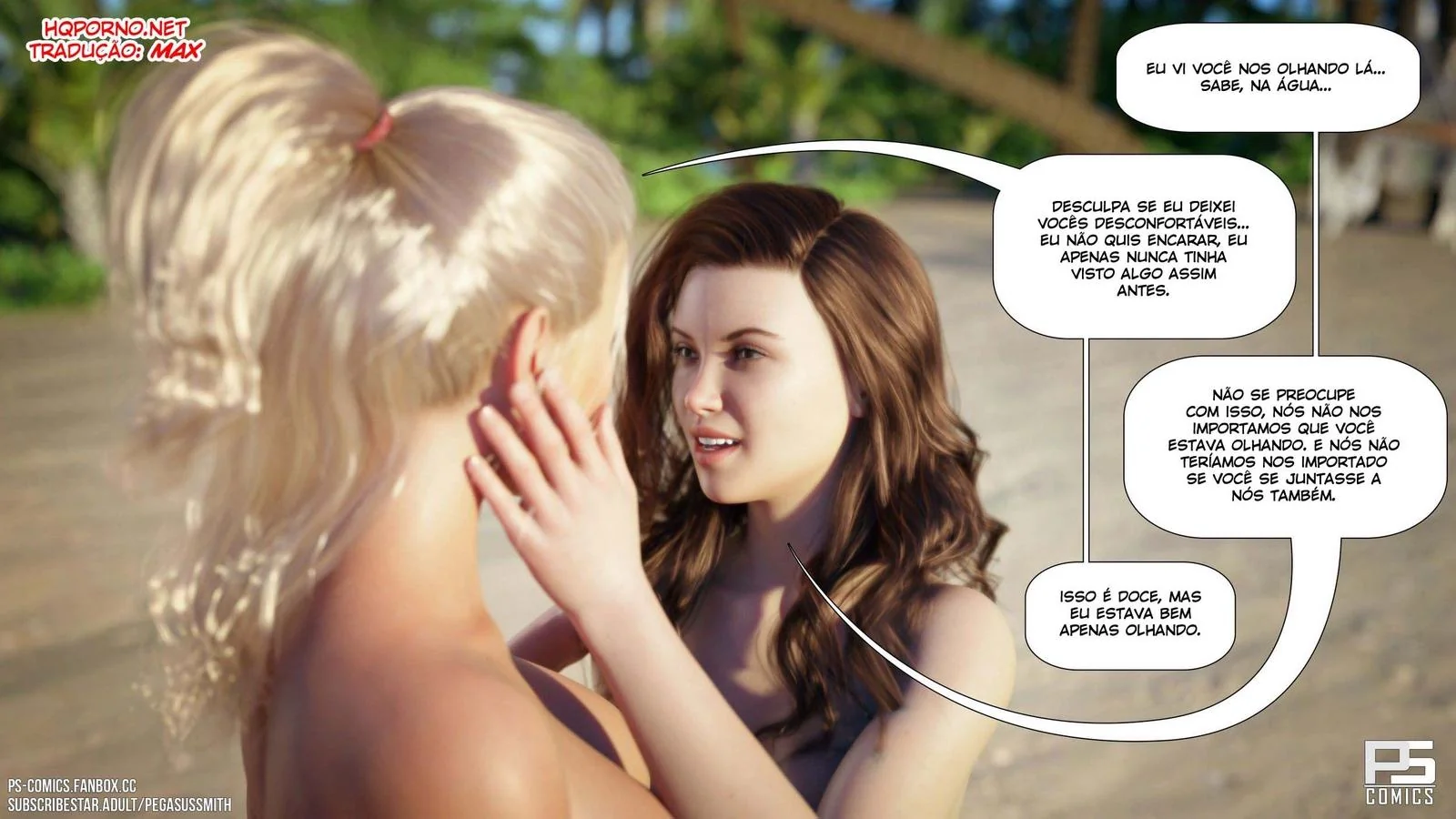 Kelly piranha se aventurando na ilha em Nudist Resort – Hentai HQ