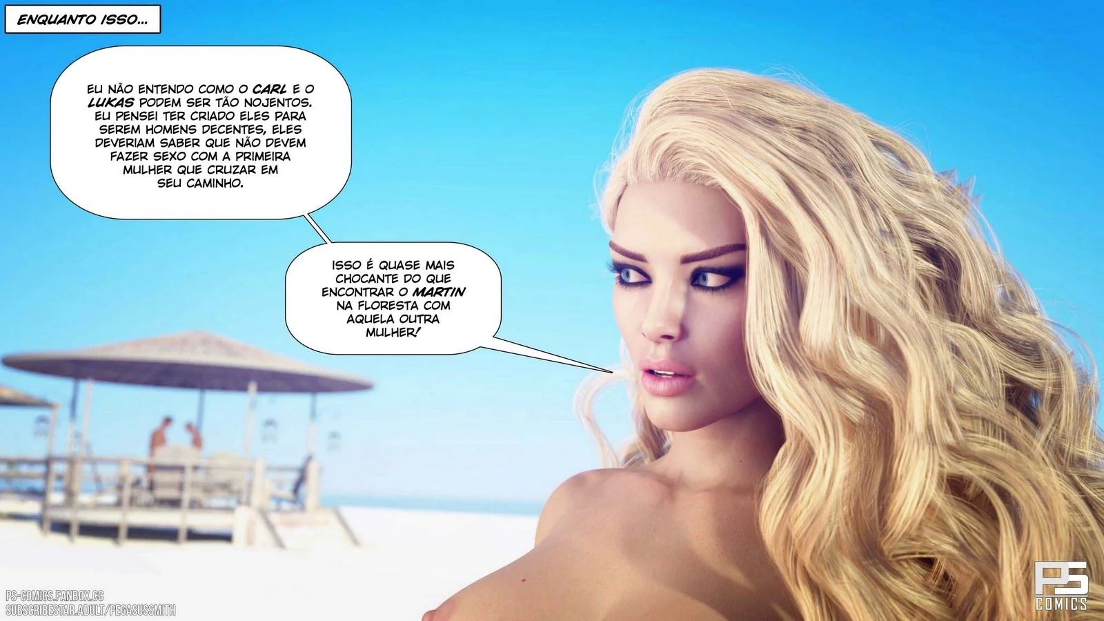 Kelly piranha se aventurando na ilha em Nudist Resort – Hentai HQ