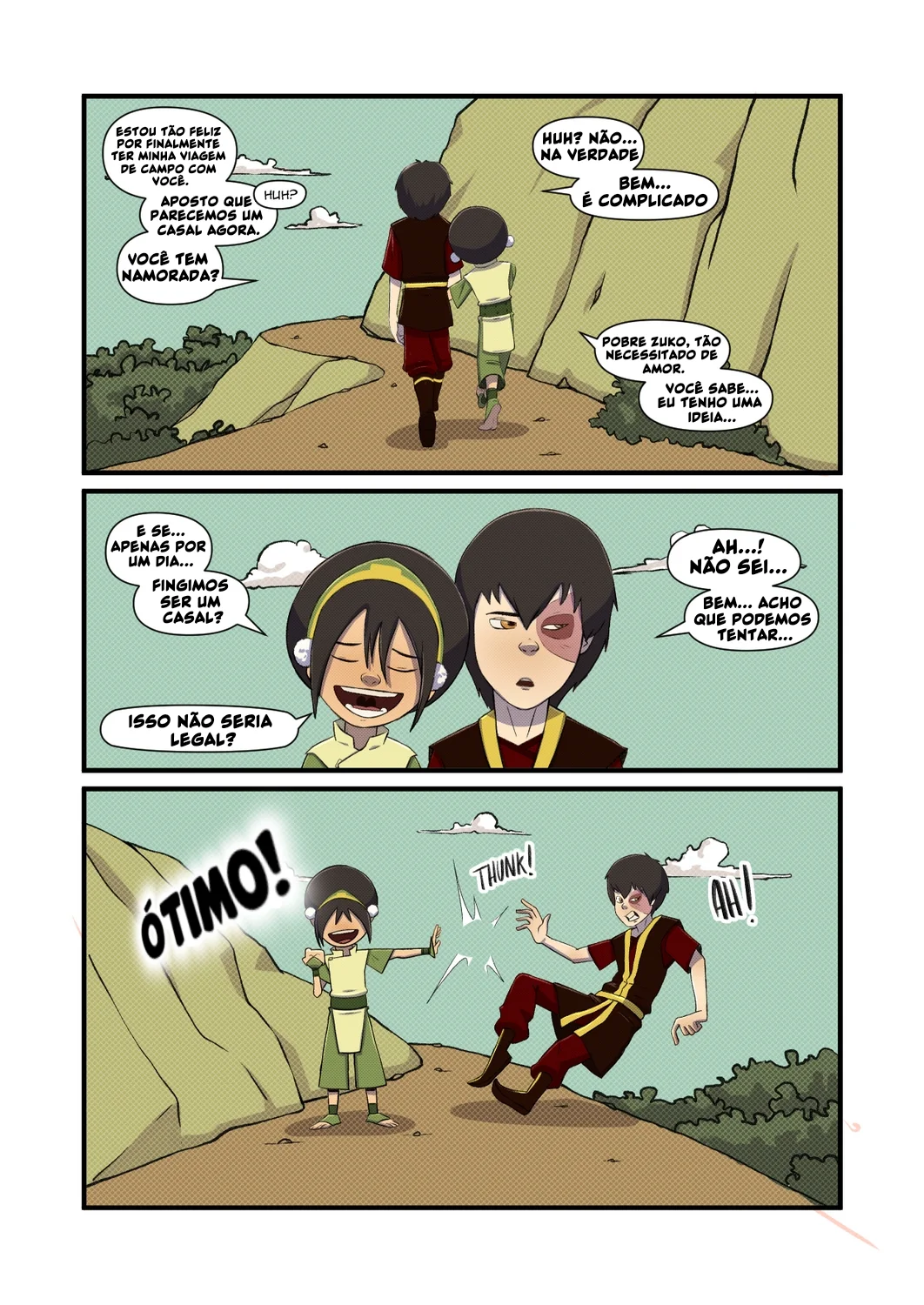 Avatar Hentai: Viagem de Campo – A Orgia dos Elementos em HQ Brasileiro